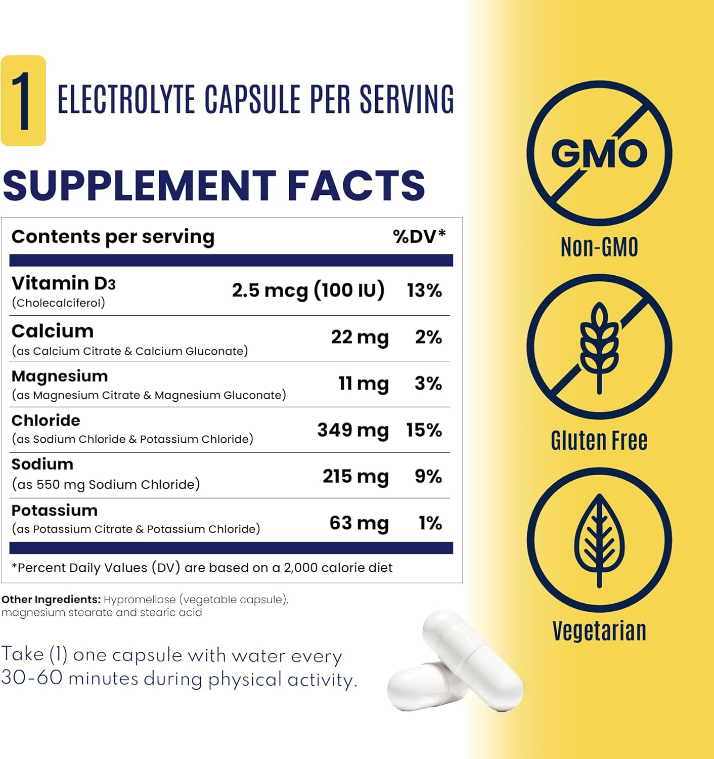SaltStick Electrolyte Capsules — Clean Ingredients