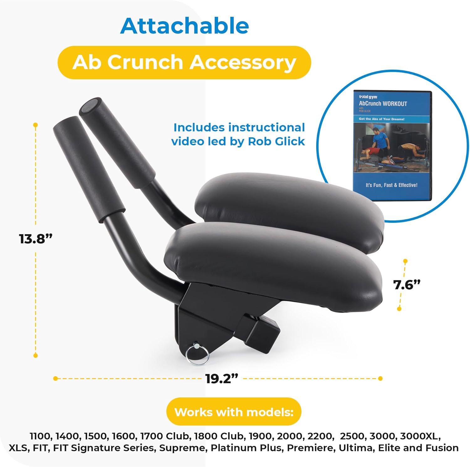 Total Gym Ab Crunch — Equipped to effectively perform more than 10 ab-sculpting