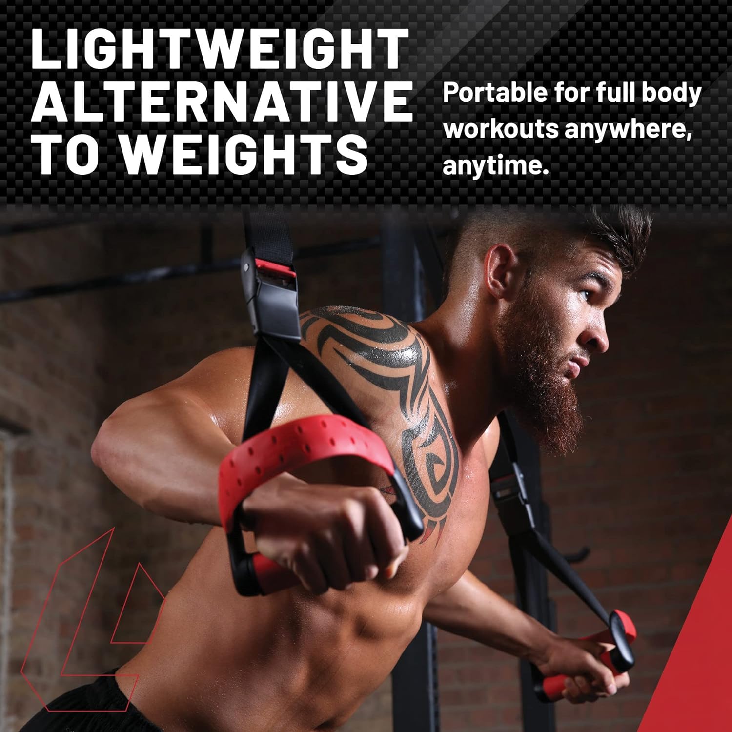 Lifeline Jungle Gym XT — Two non-scuff door anchors provide secure door attachment