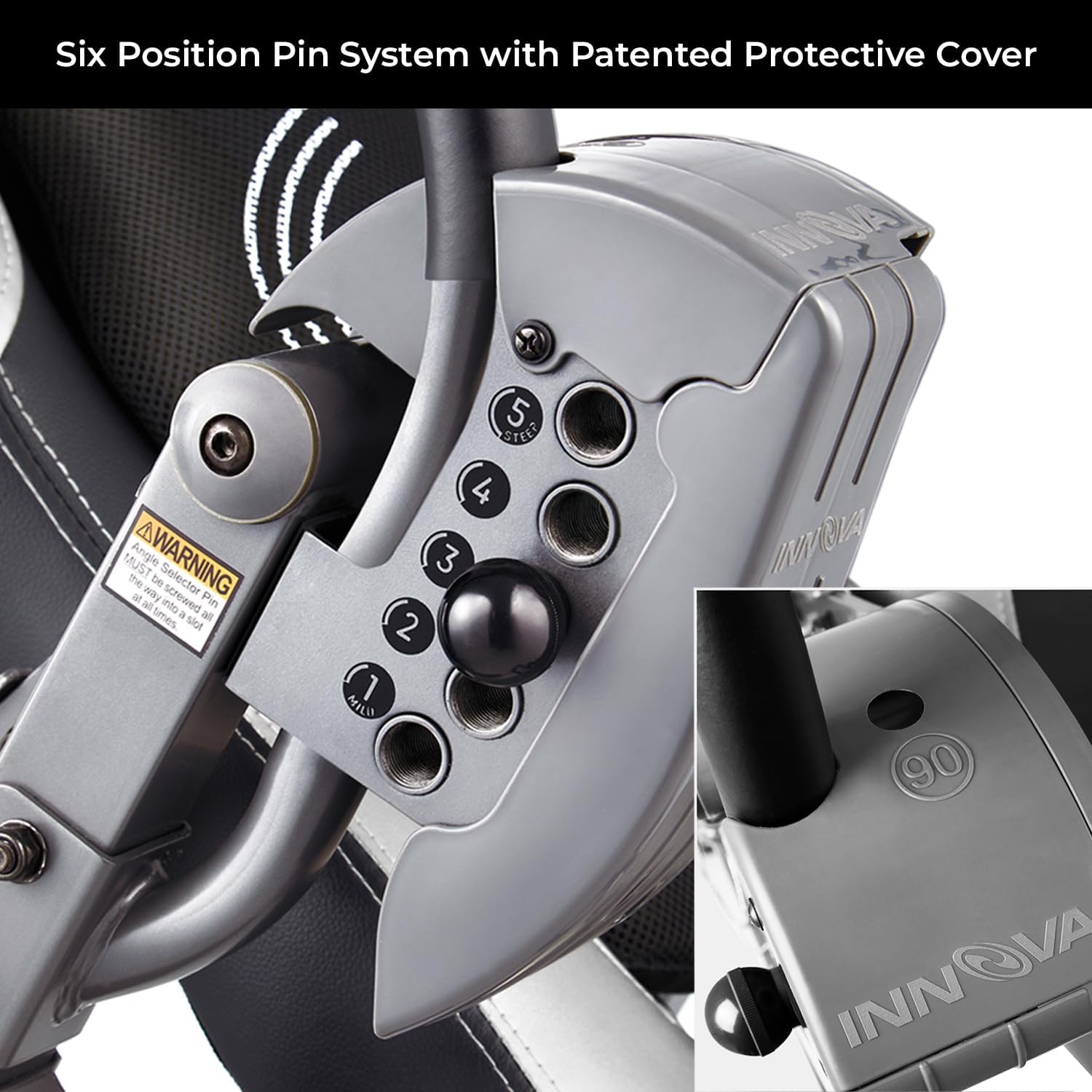 Innova Heat + Massage Inversion Table — Assembled Product Dimensions