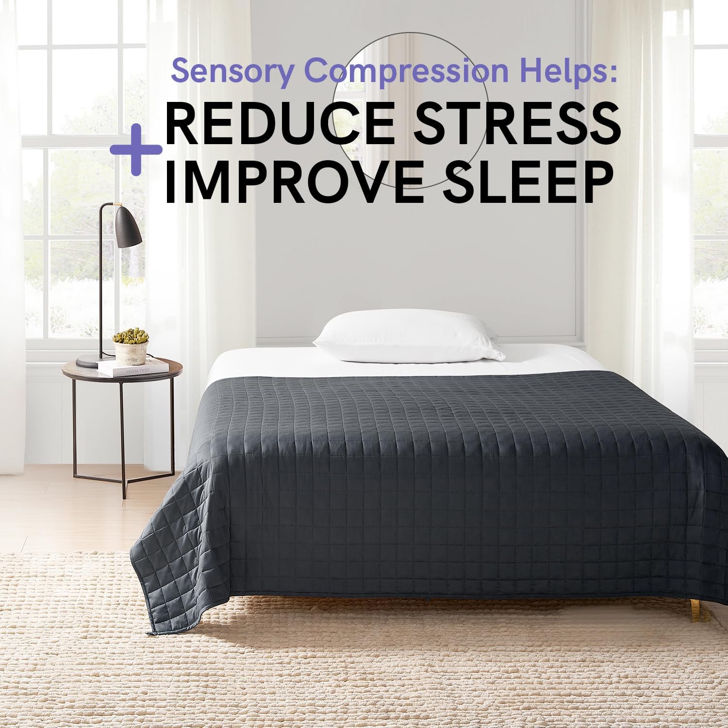 YnM Weighted Blanket (15 lb) — 100 Percent Microfiber