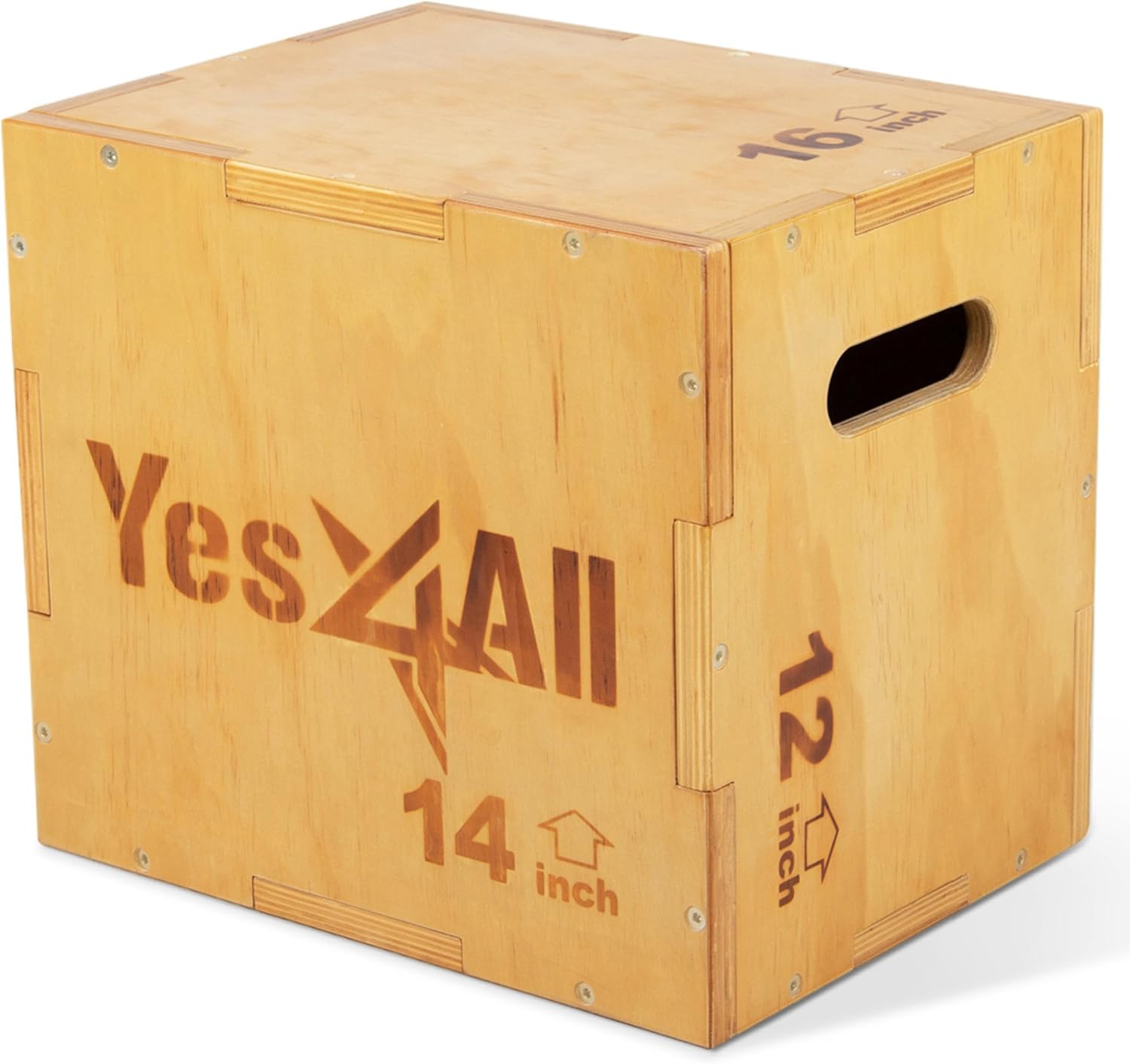 Yes4All 3-in-1 Wooden Plyo Box