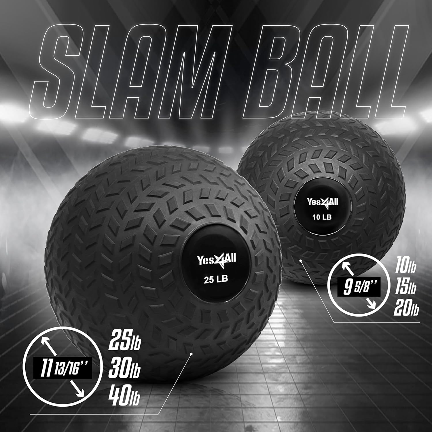 Yes4All Slam Balls (10-40 lb) — Shell