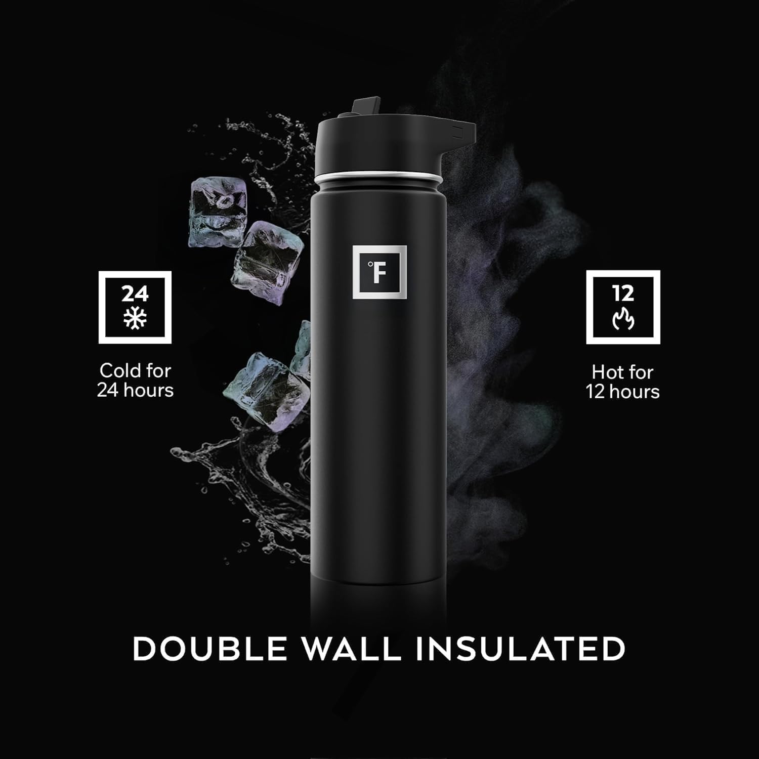 Iron Flask Wide-Mouth Bottle — 18/8 Premium Stainless Steel