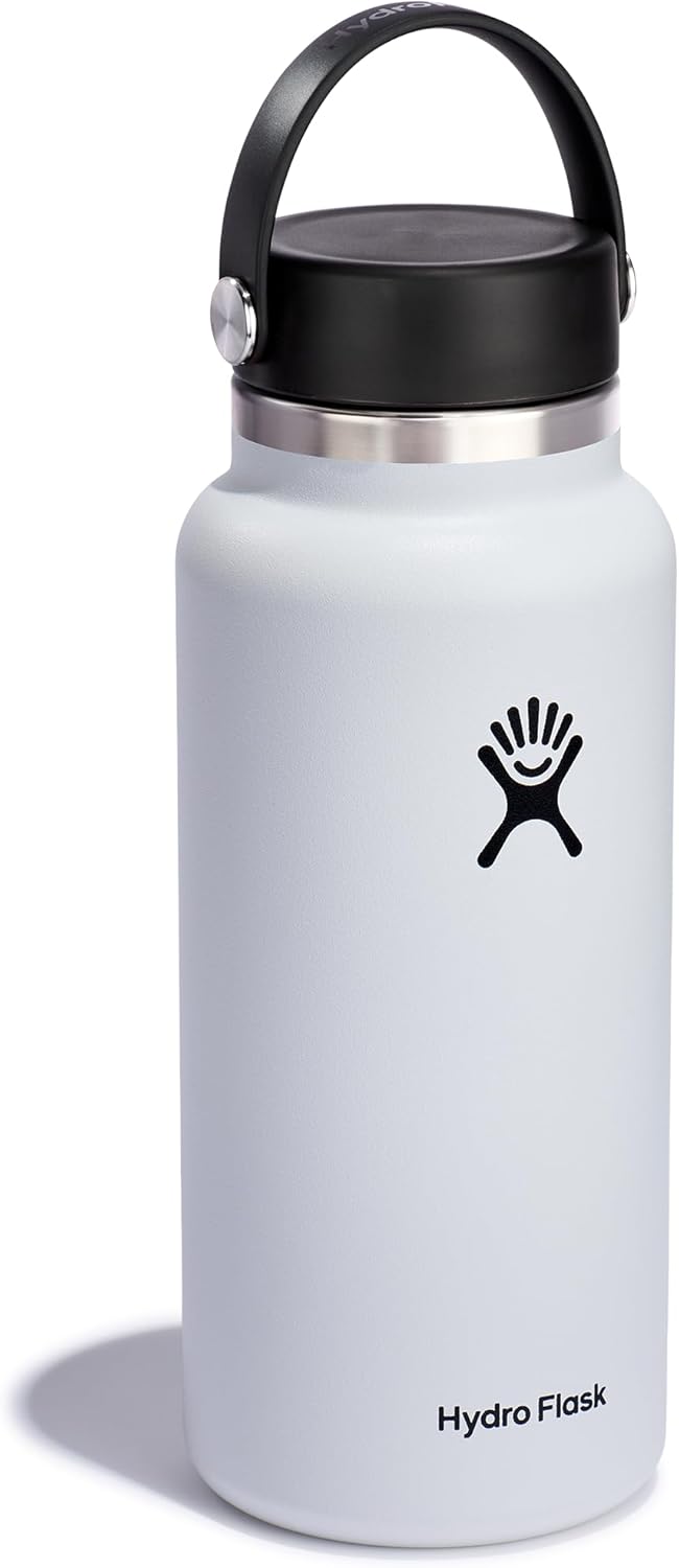 Hydro Flask Wide-Mouth Bottle — 18/8 Stainless Steel and BPA Free Plastic