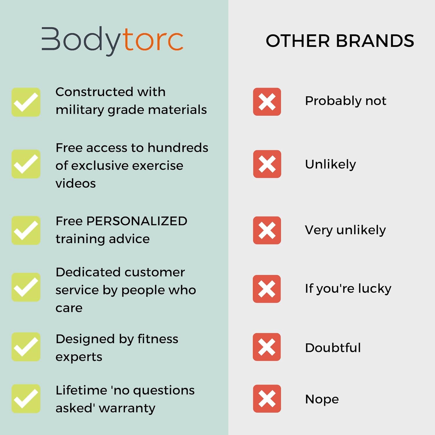 Bodytorc Suspension Trainer — More Exercise Options