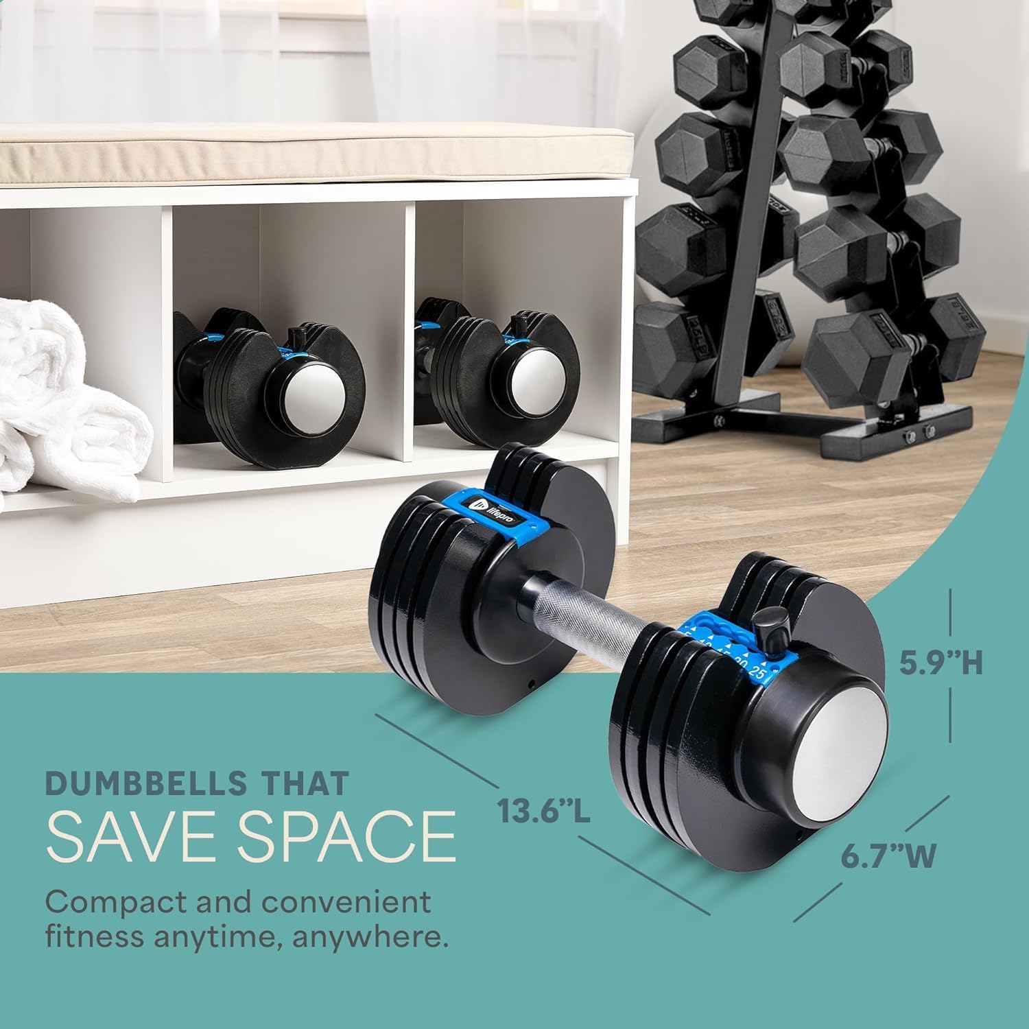 Lifepro Adjustable Dumbbells — Full-Body Training