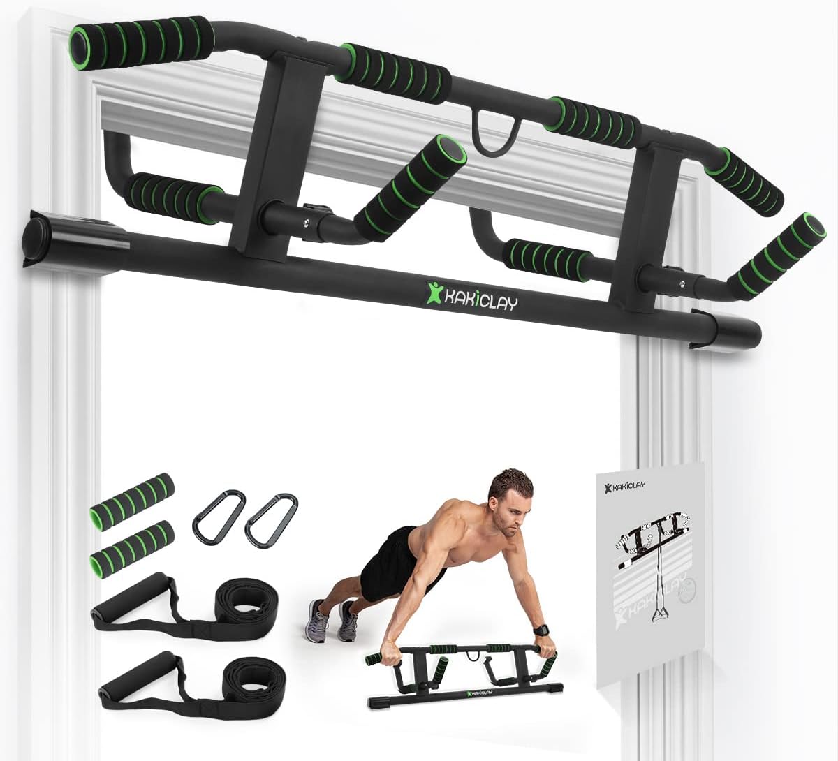 KAKICLAY Multi-Grip Pull-Up Bar