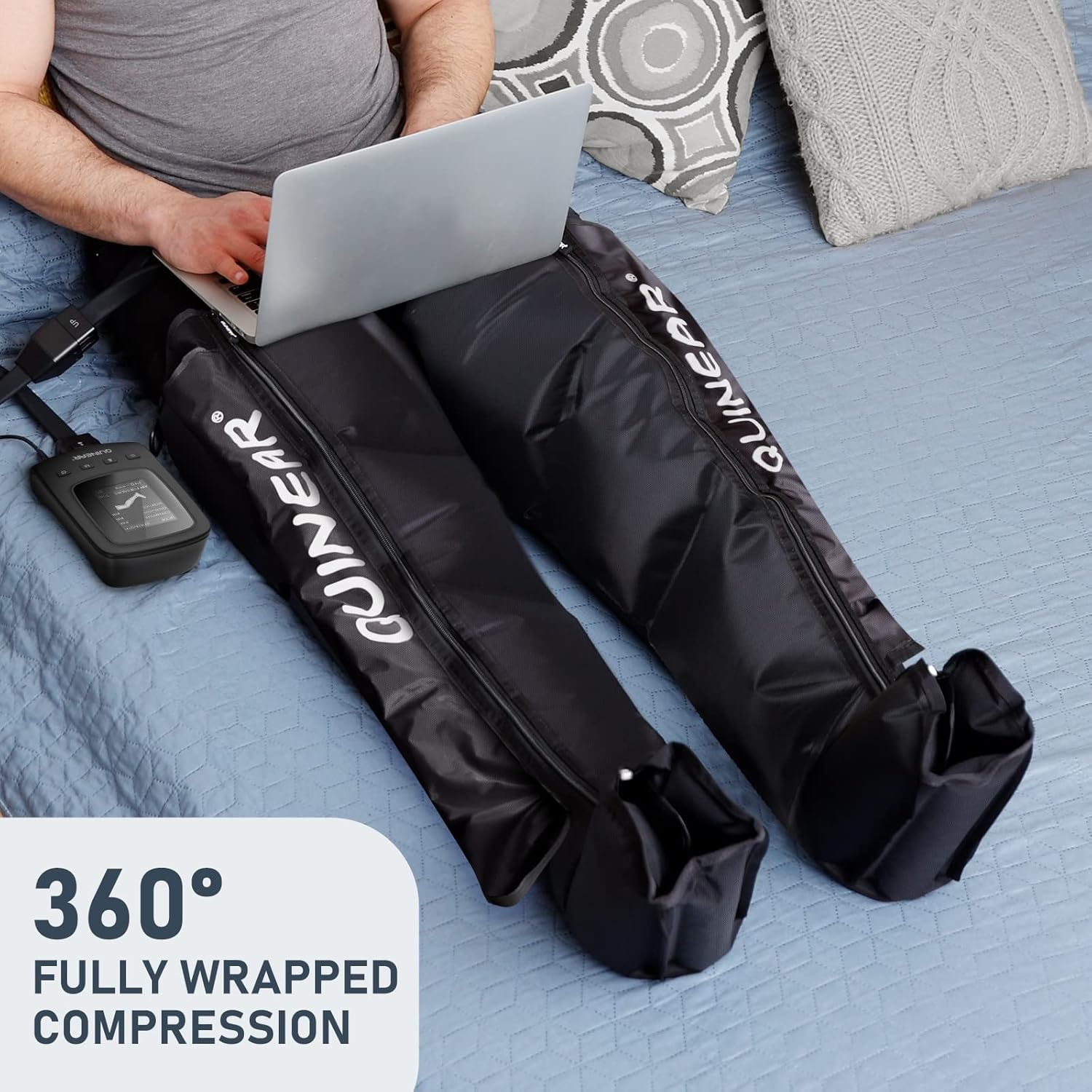 QUINEAR Air Compression Recovery System — SMART SEQUENTIAL MASSAGE BOOTS - QUINEAR sequential compression