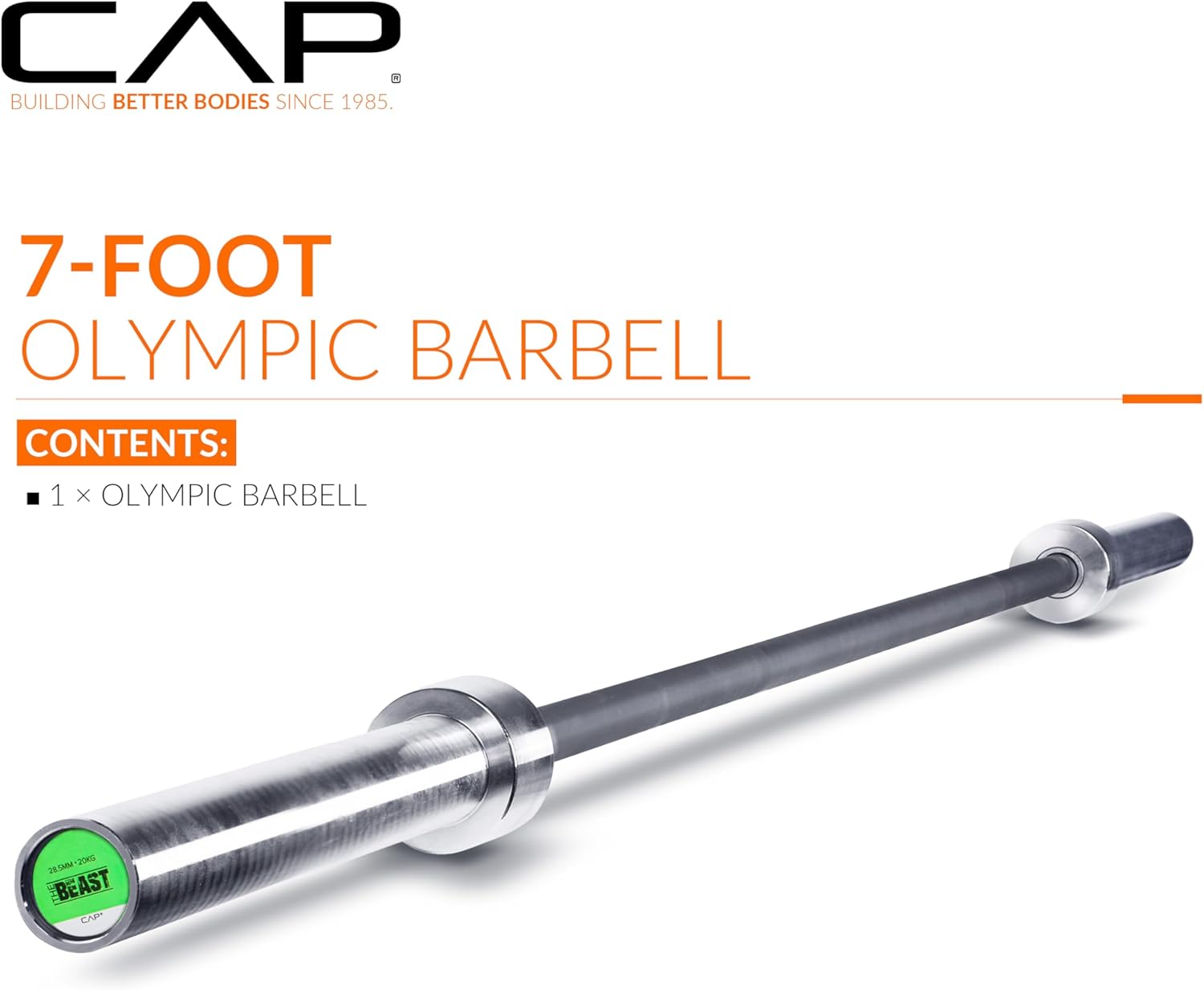 CAP Barbell 7ft Olympic Pro Series — Specs