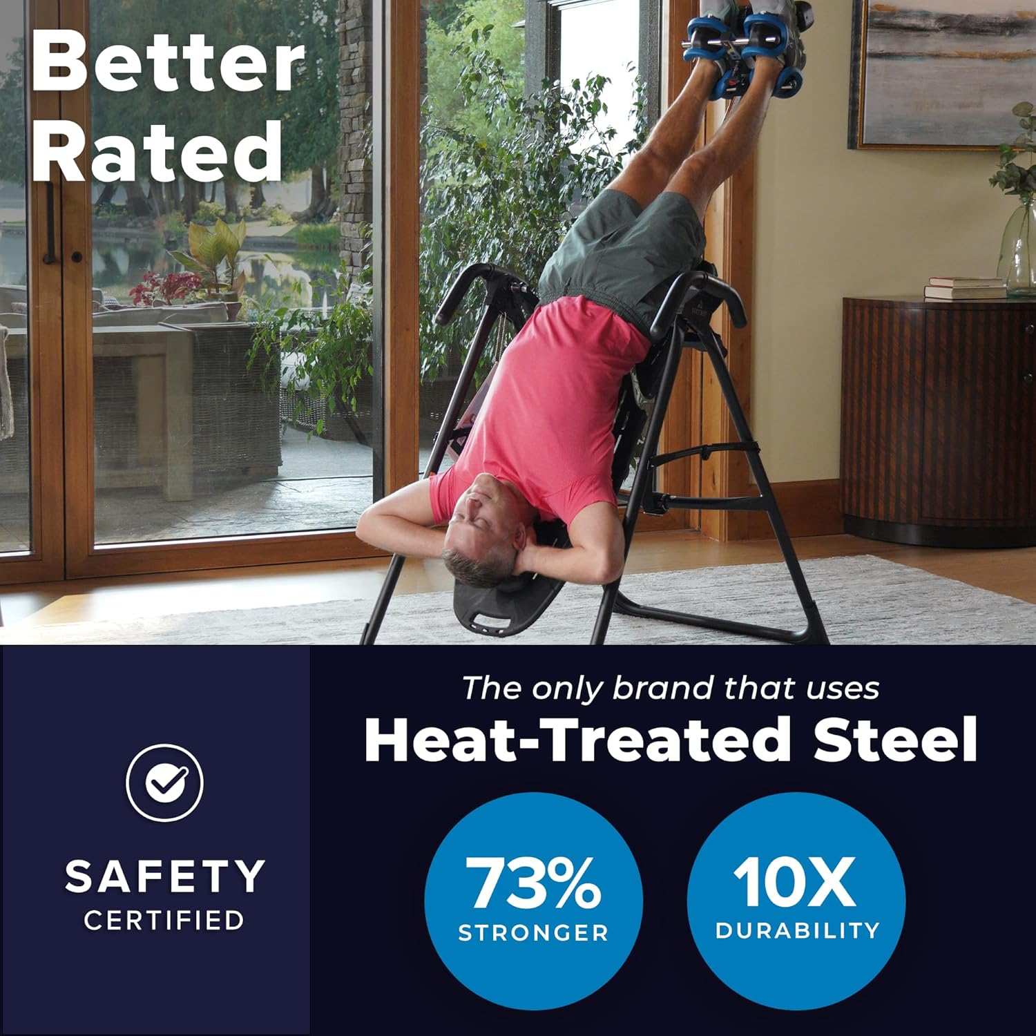 TEETER EP-560 Inversion Table — Integrated Accessories Boost Benefits
