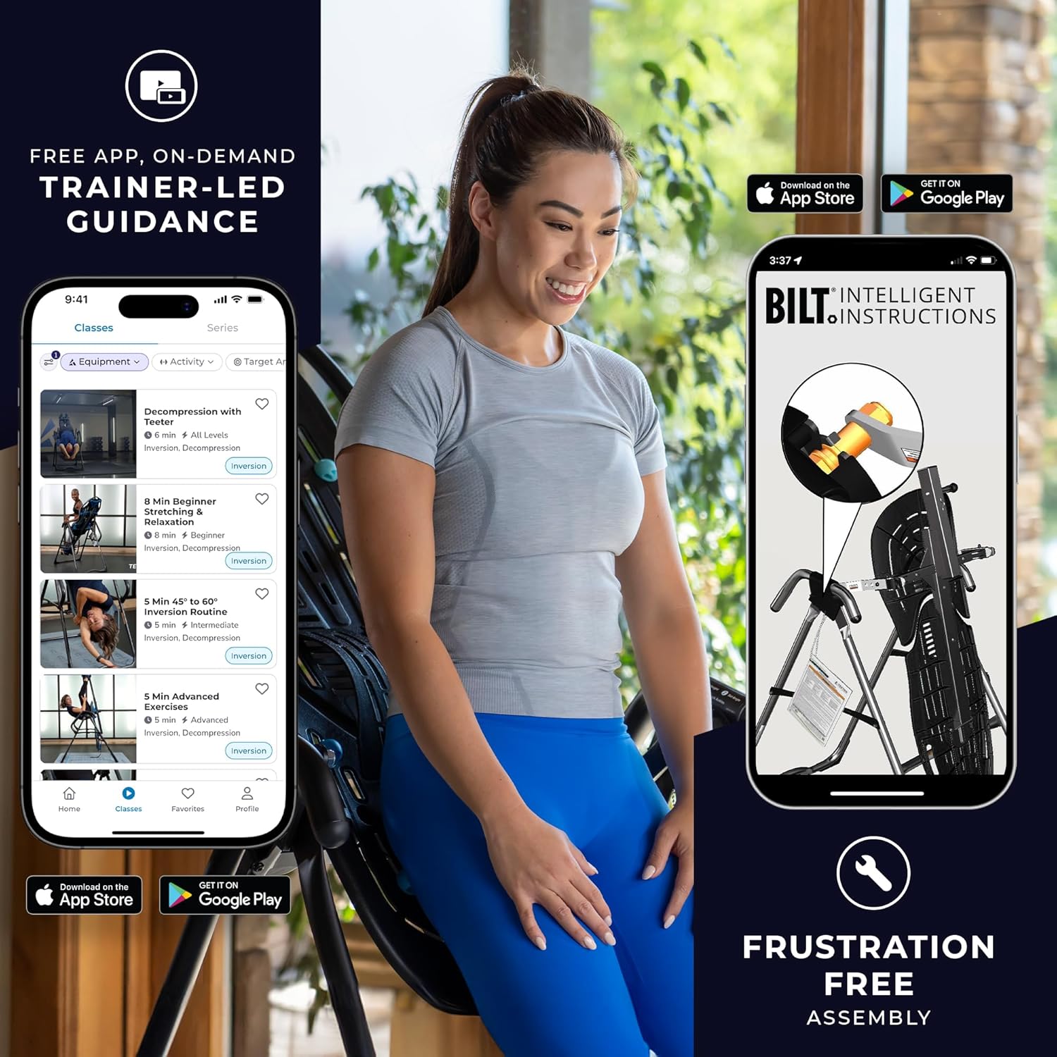 TEETER EP-560 Inversion Table — EASY TO USE w/ PRECISION BALANCE