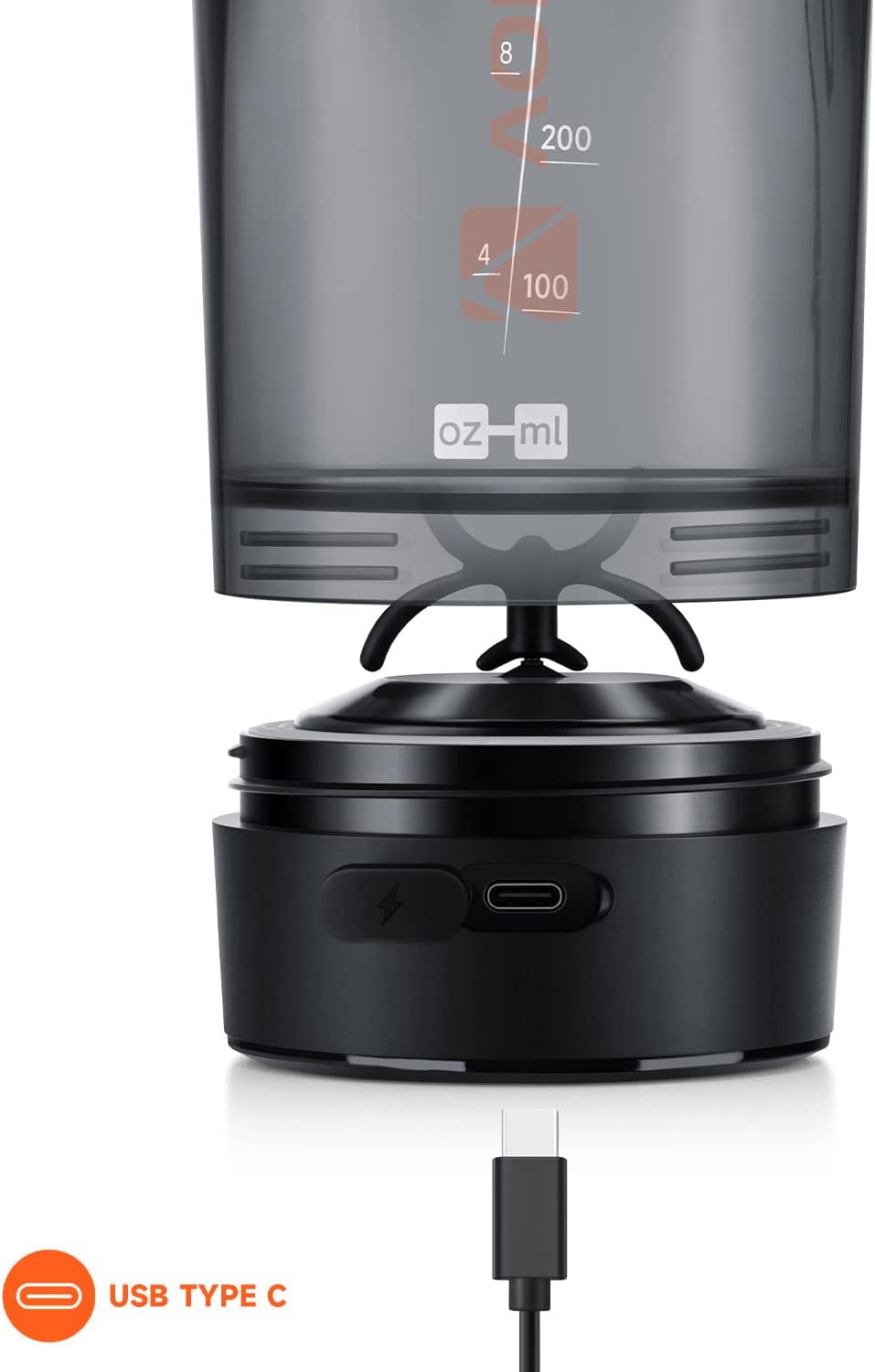 VOLTRX Electric Shaker Bottle — Quiet mixing