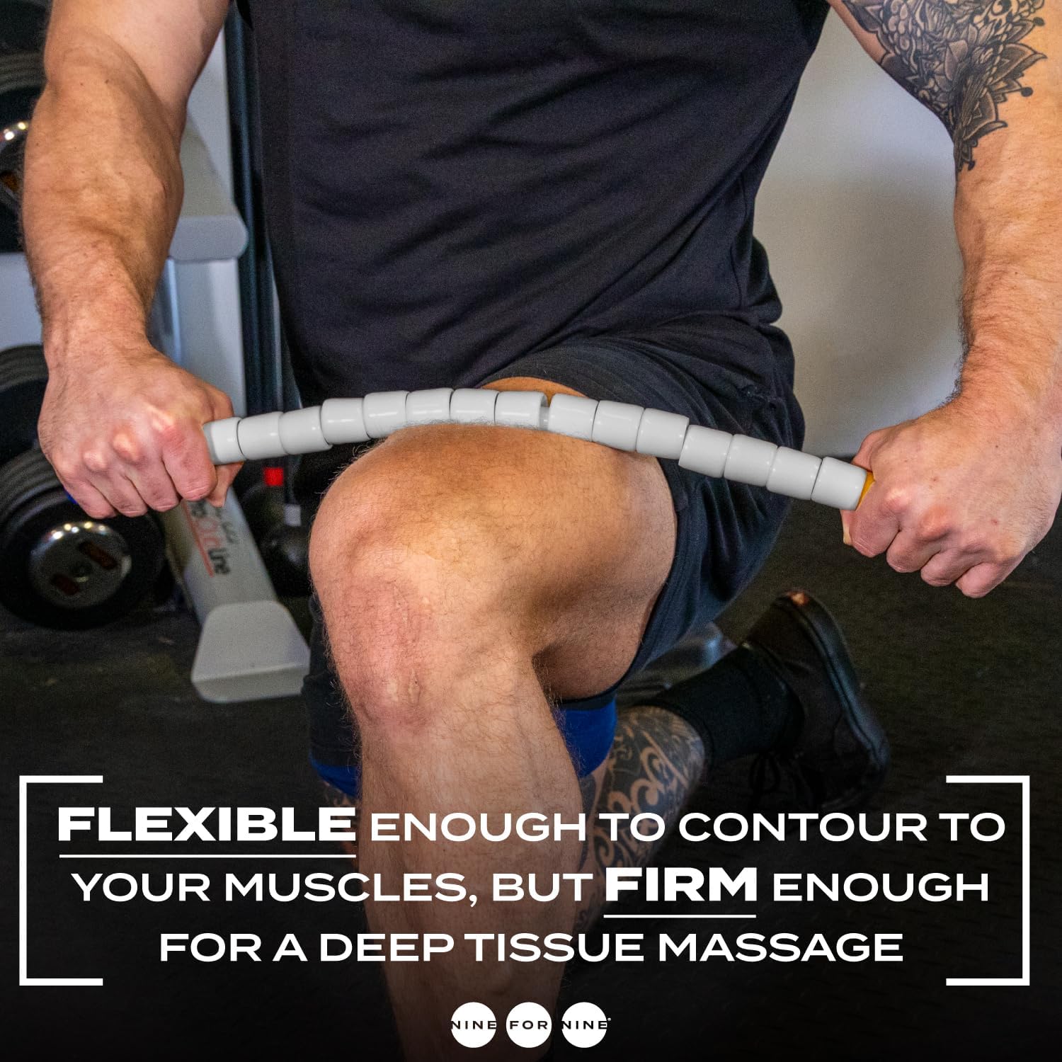 Nine For Nine 24" Massage Stick — The massiage stick spindles roll freely and will