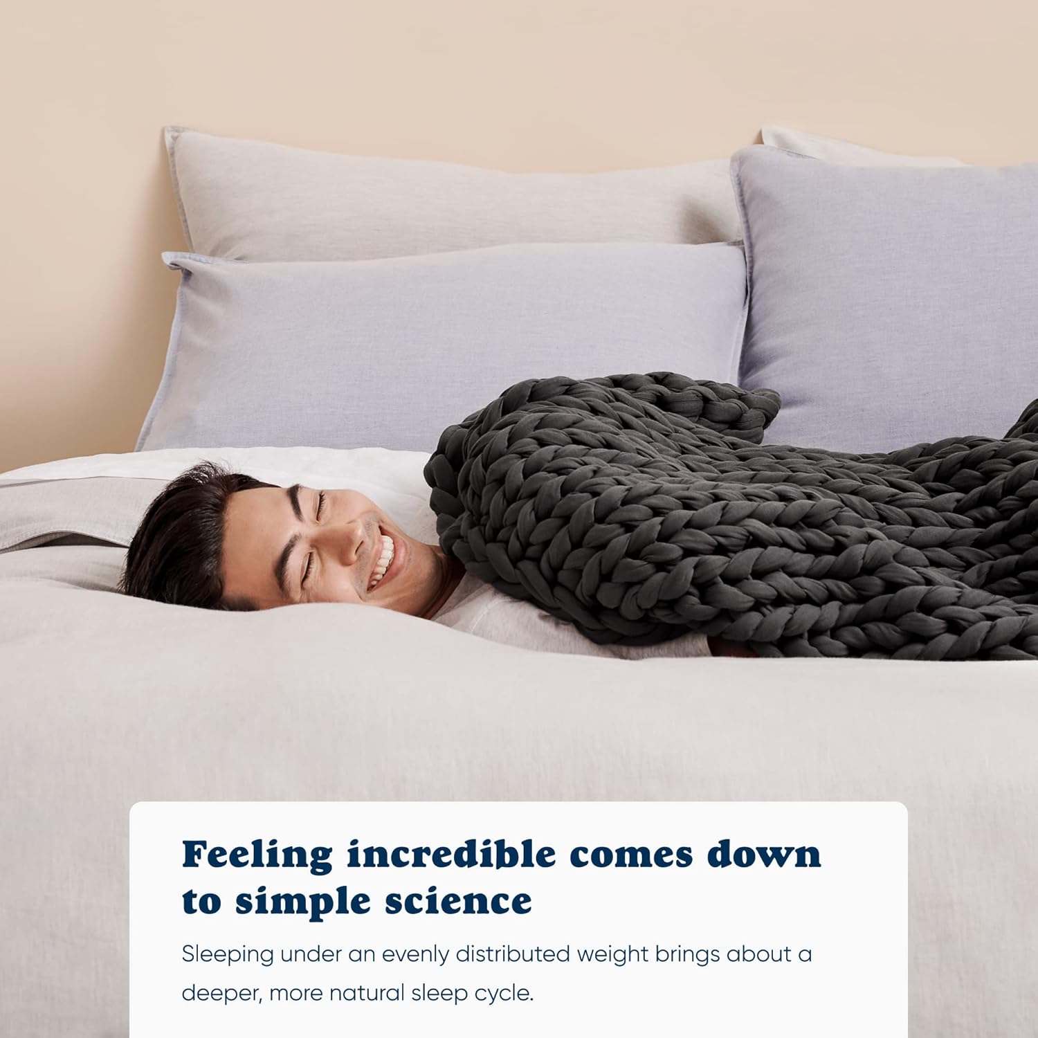 Bearaby Cotton Hand-Knit Weighted Blanket — Sustainable Cotton