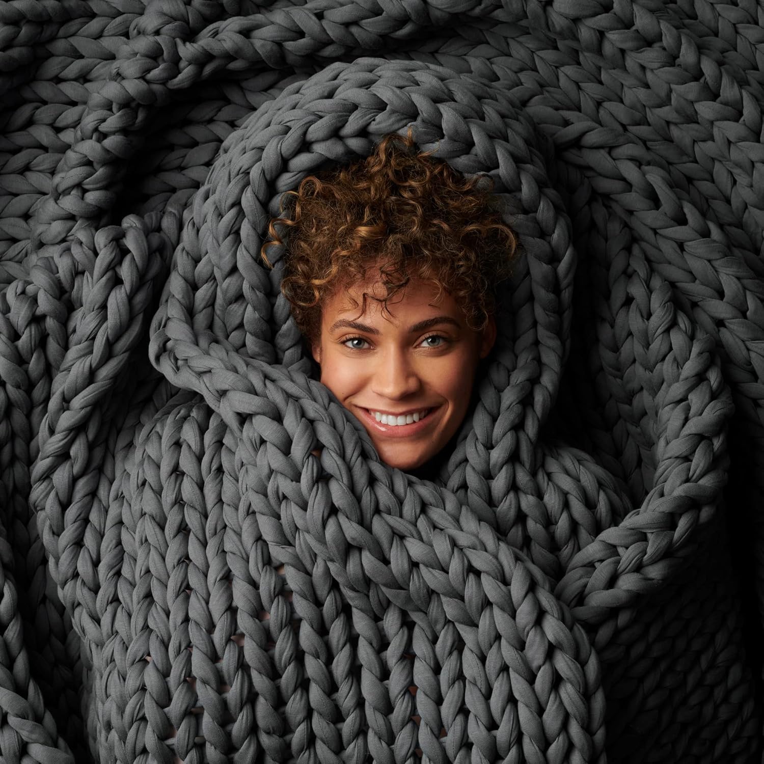 Bearaby Cotton Hand-Knit Weighted Blanket