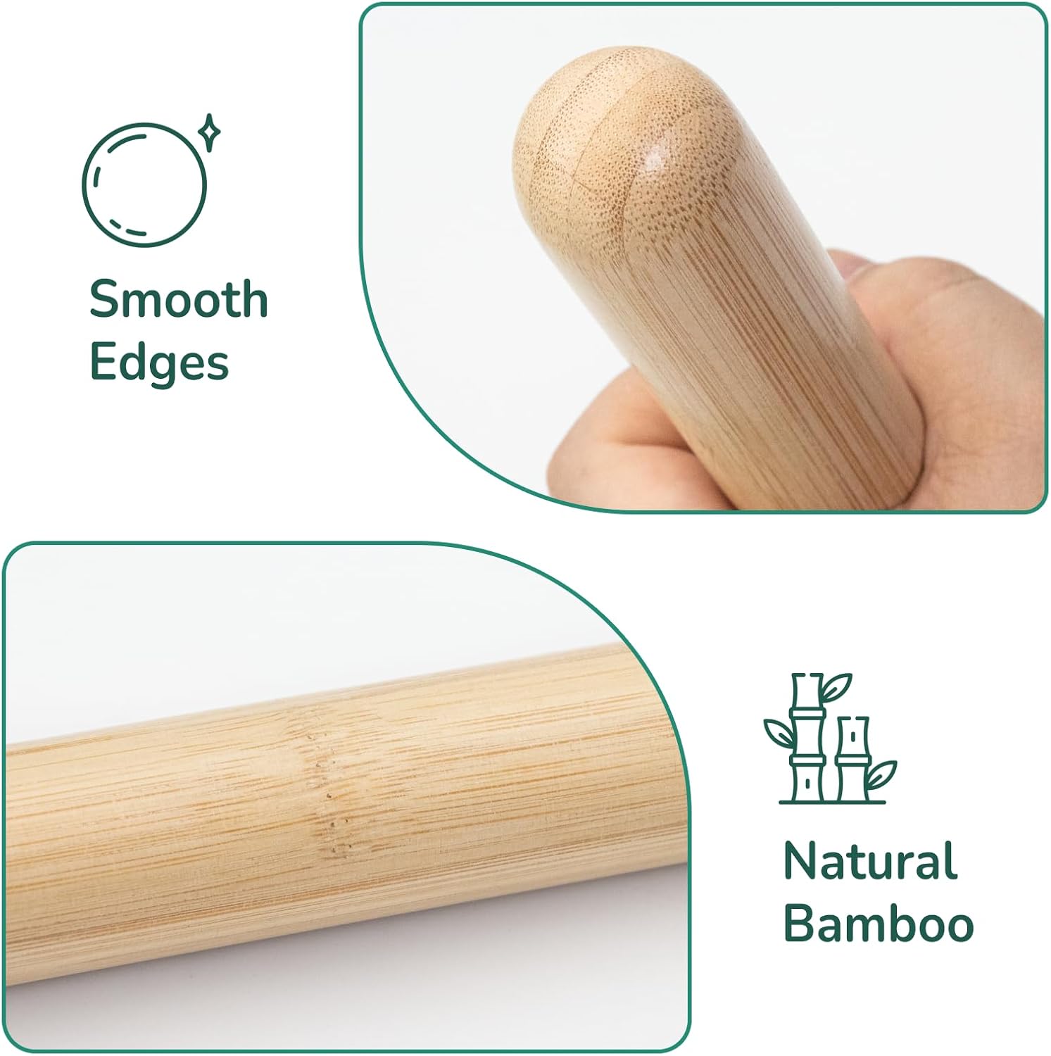 Goodtar Bamboo Massage Stick — Easy to Clean and Maintain