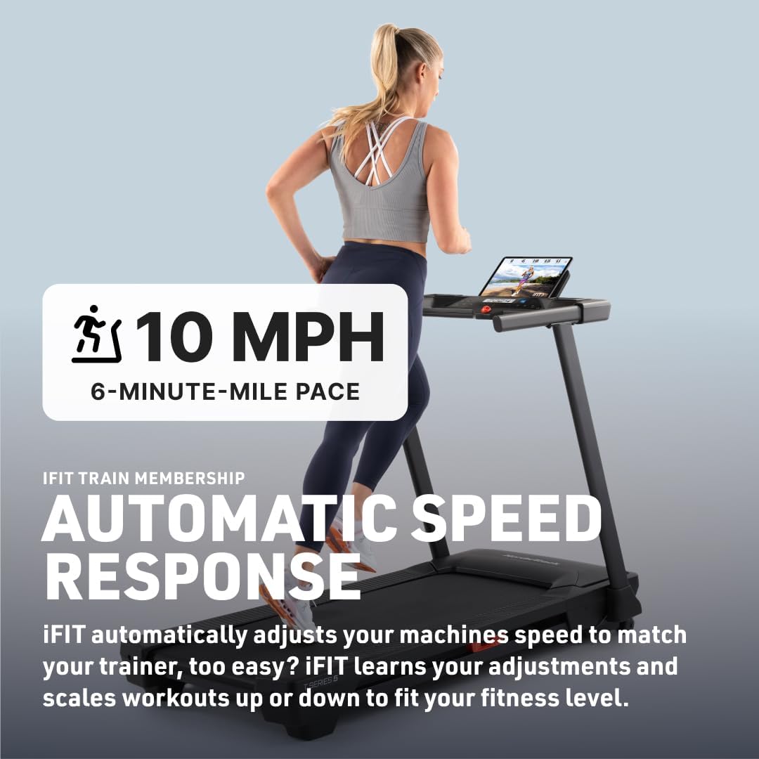 NordicTrack T Series Treadmill — 5" LCD Display & Device Shelf