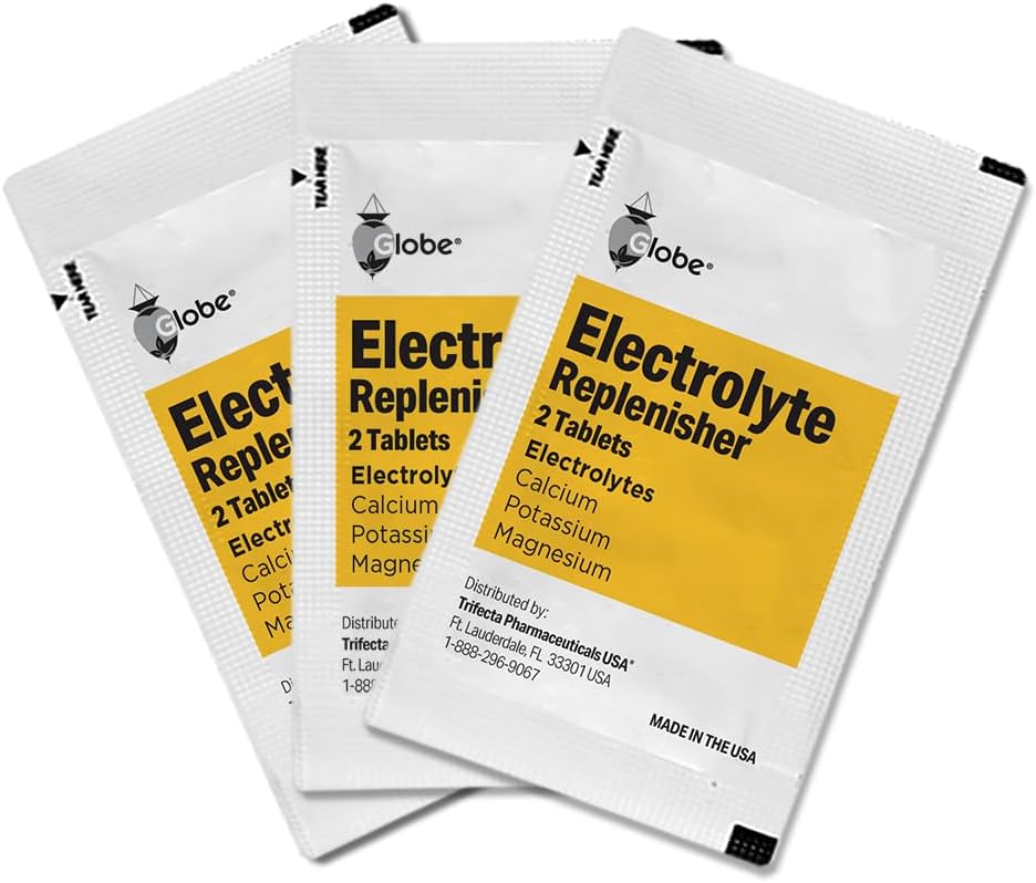 Globe Electrolyte Replacement Tablets — Convenient Travel Packs
