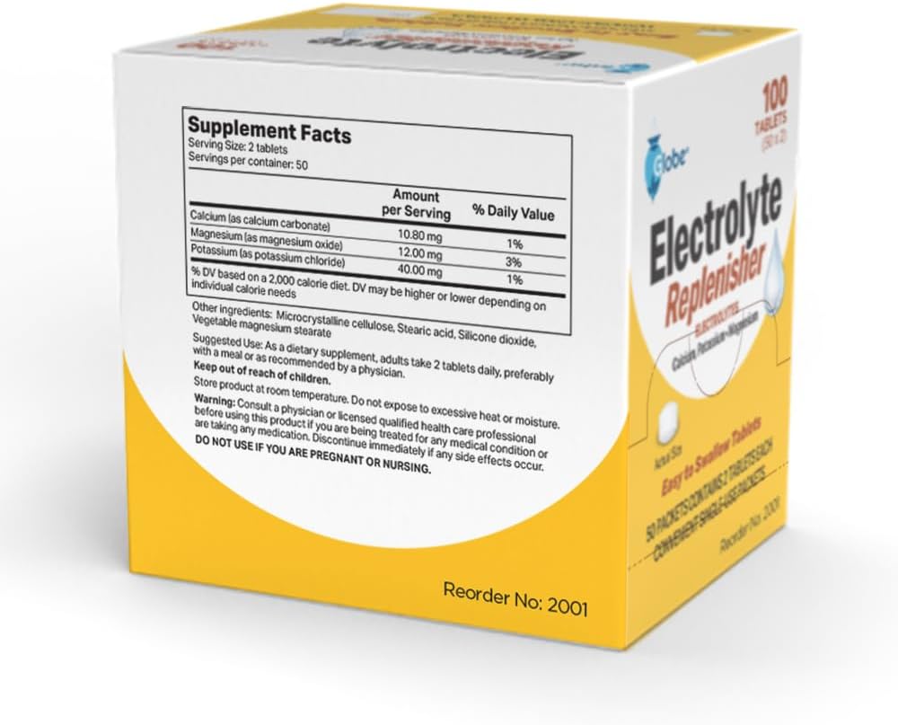 Globe Electrolyte Replacement Tablets — Whats Inside