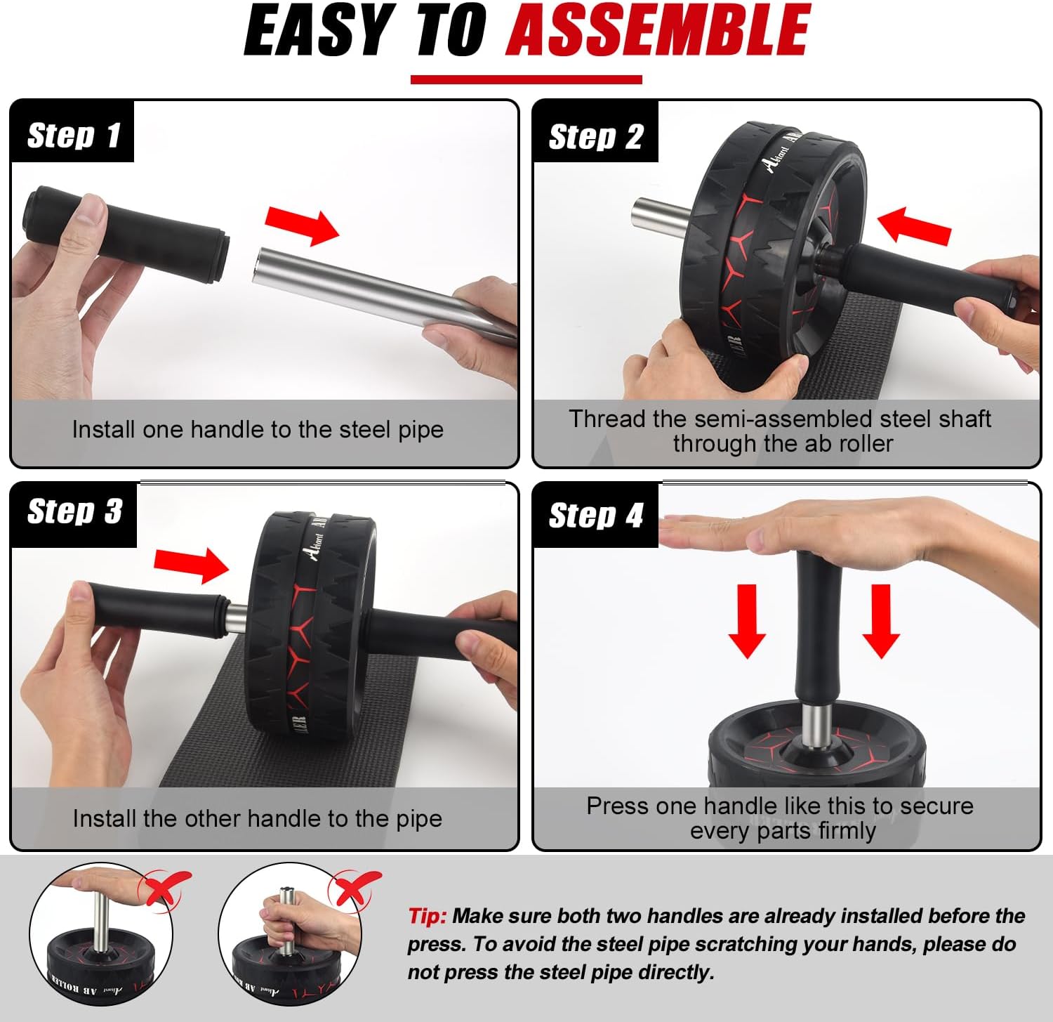 Abiarst Ab Roller Wheel — Efficient Exercise Equipment