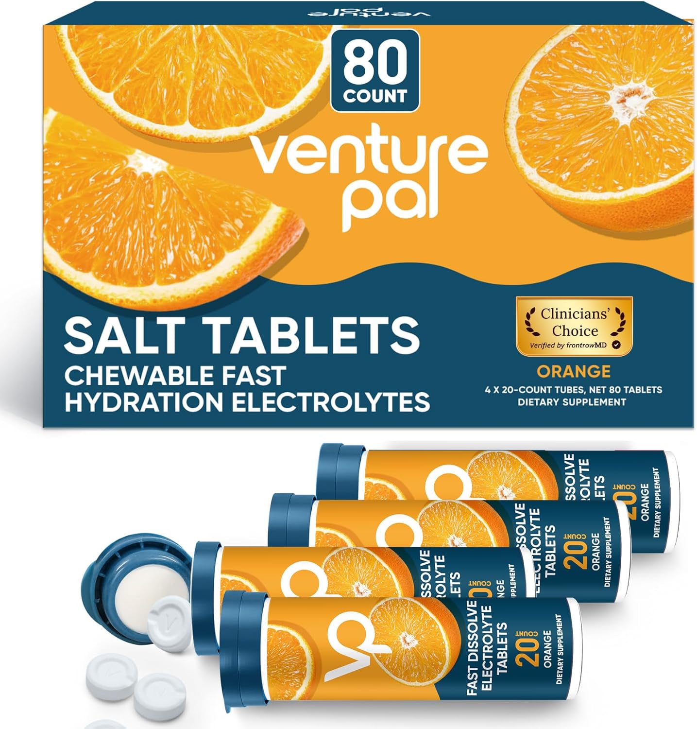 Venture Pal Chewable Electrolyte Tablets — Sugar Free and Natural Ingredients