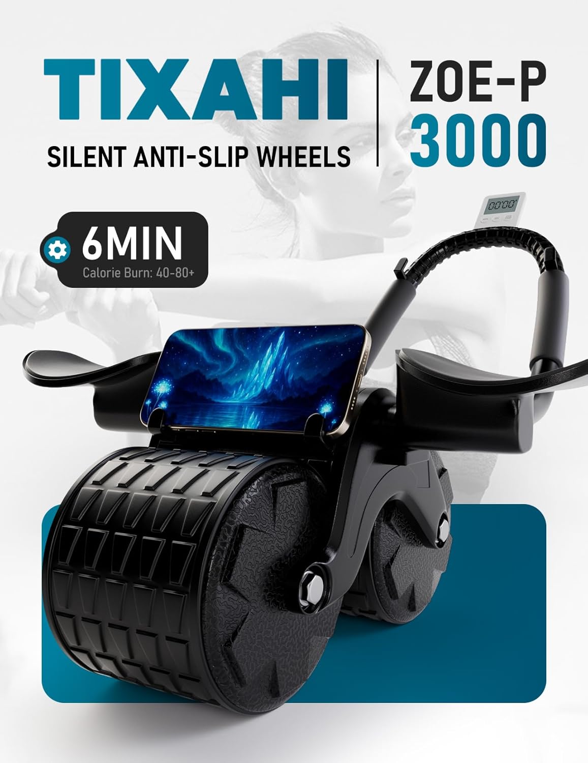 Tixahi Rebound Ab Roller — Five-Layer Protection for Quiet, Safe Use‌