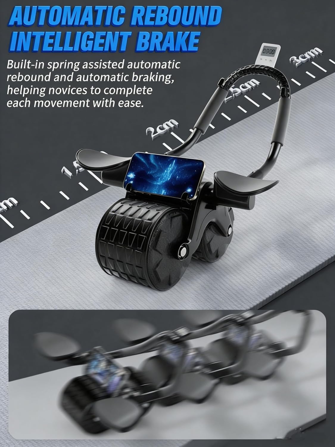 Tixahi Rebound Ab Roller — Smart Automatic Rebound‌