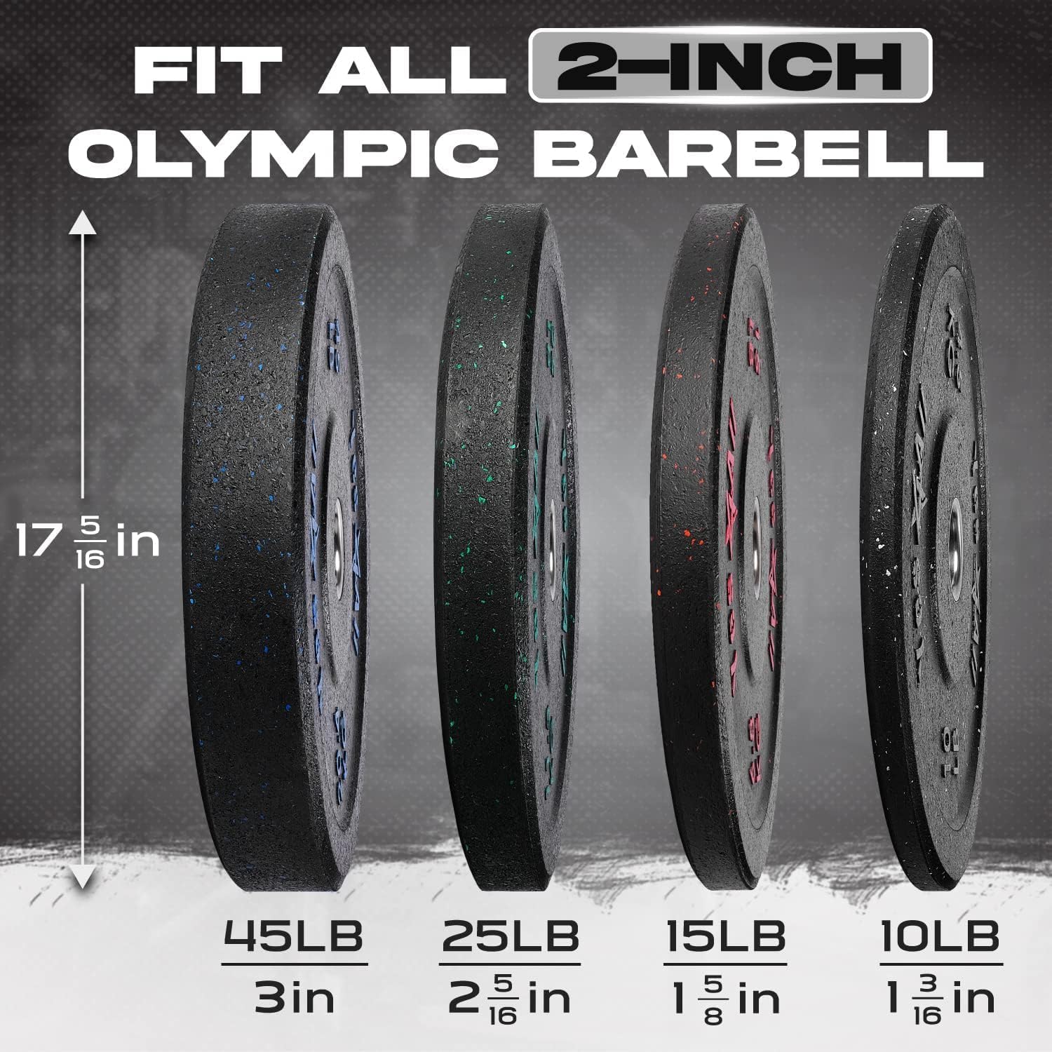 Yes4All Olympic Bumper Plate — Package Includes