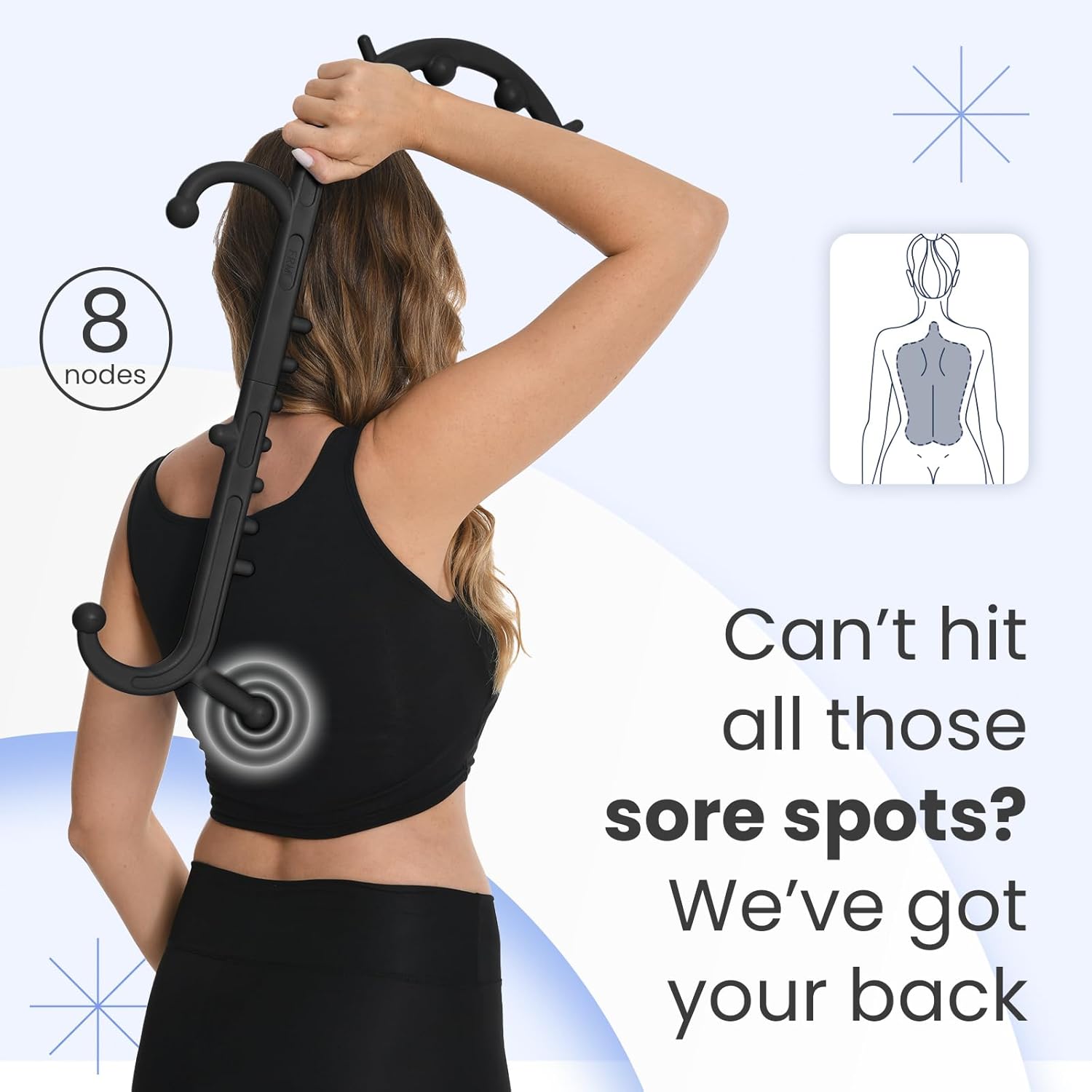 Ranarose Deep Tissue Massage Stick — Full Body Trigger Point Massager