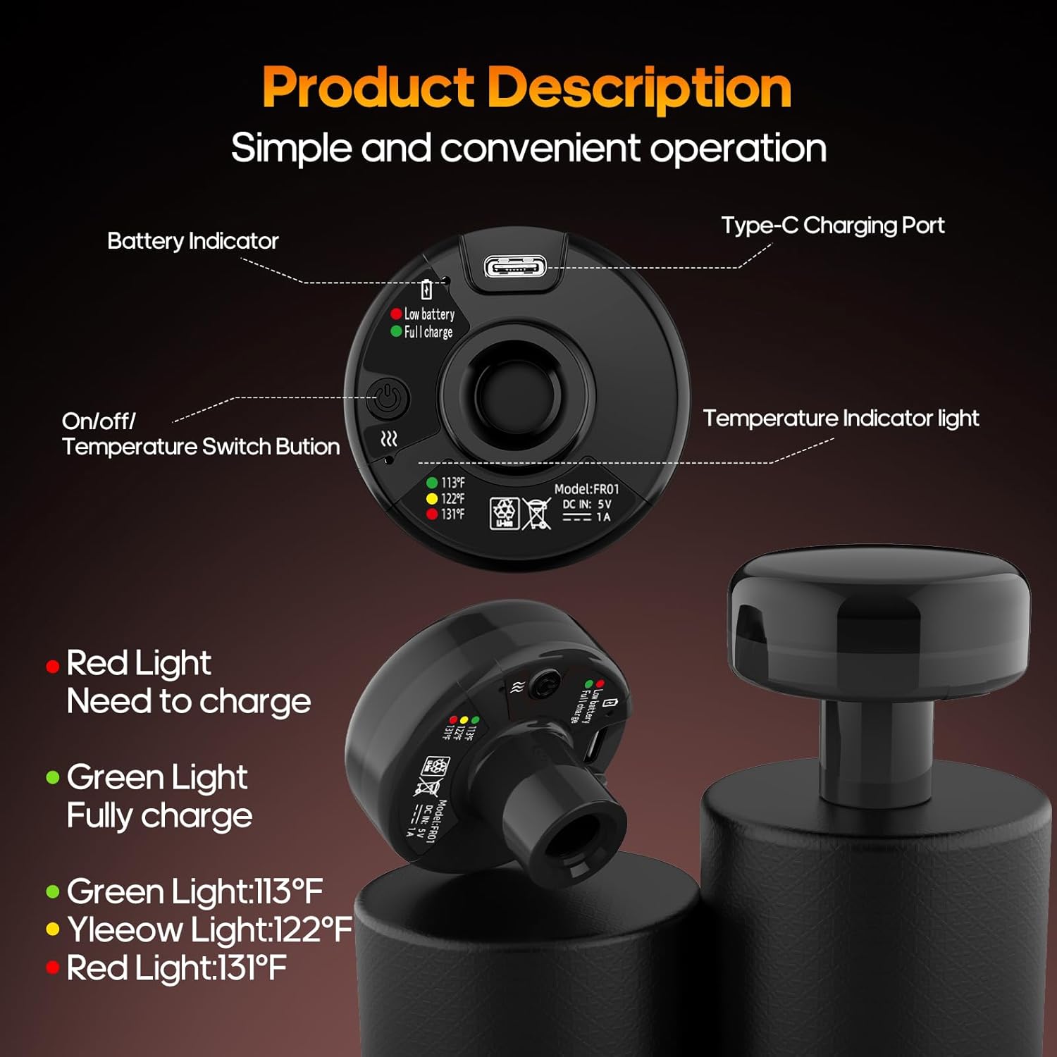 AERLANG Massage Gun (Heat) — Precision Comfort Control