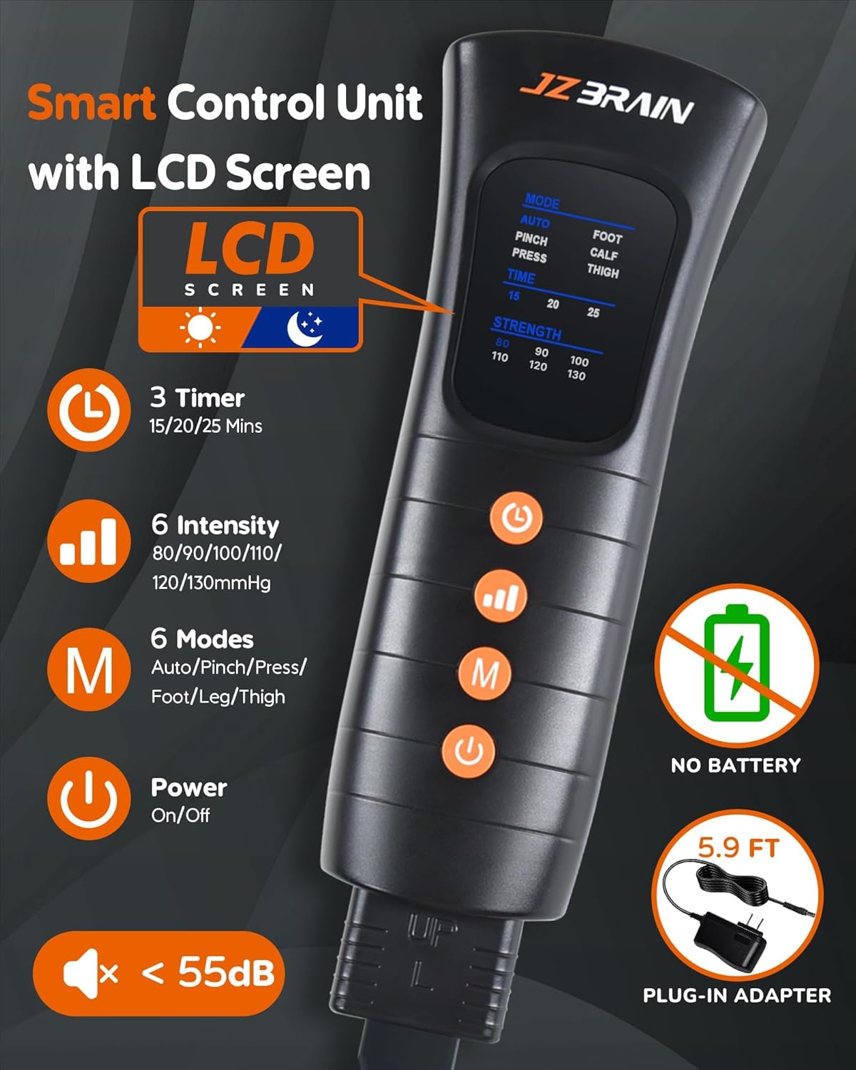 JZBRAIN Sequential Compression System — Customizable Compression for Deep Muscle Relaxation