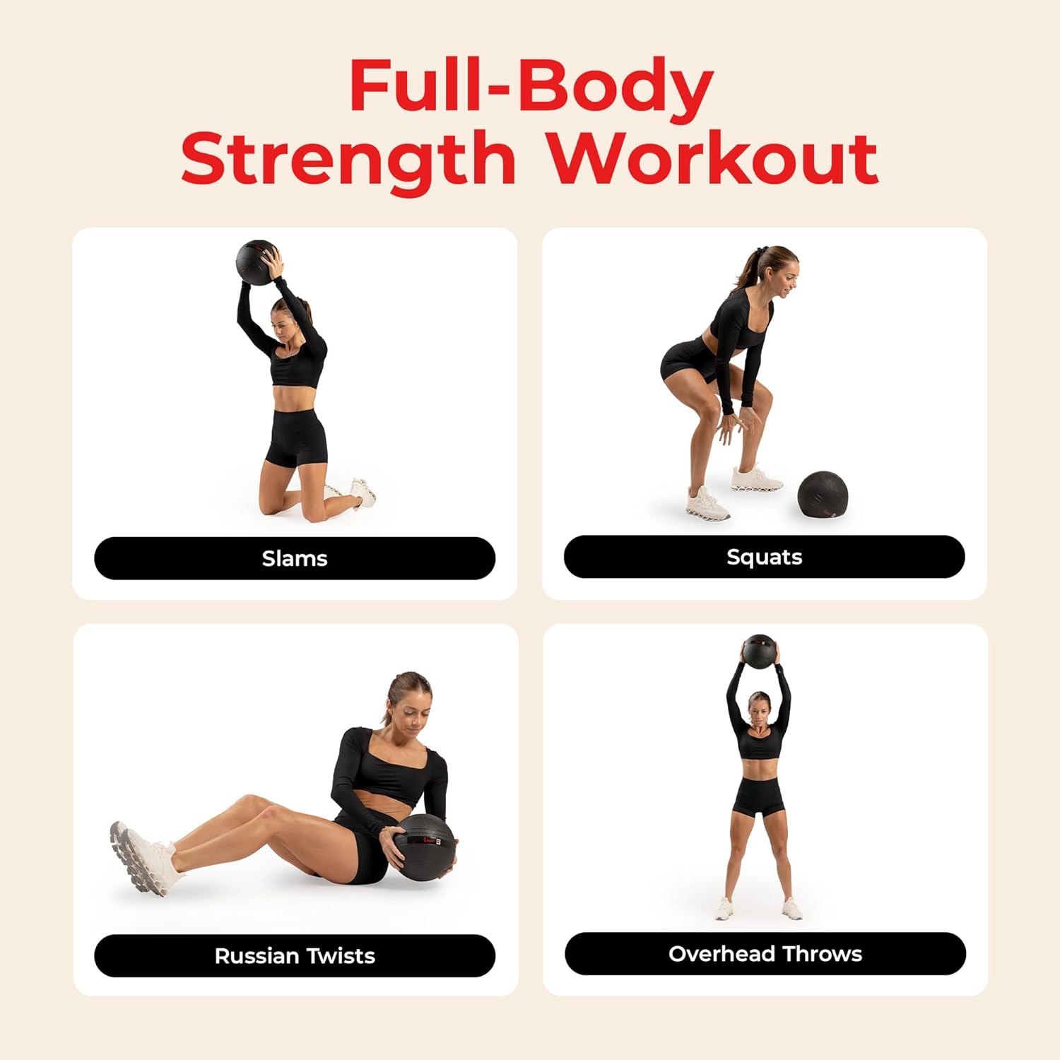 Sunny Health Slam Ball — Full-Body Strength Training