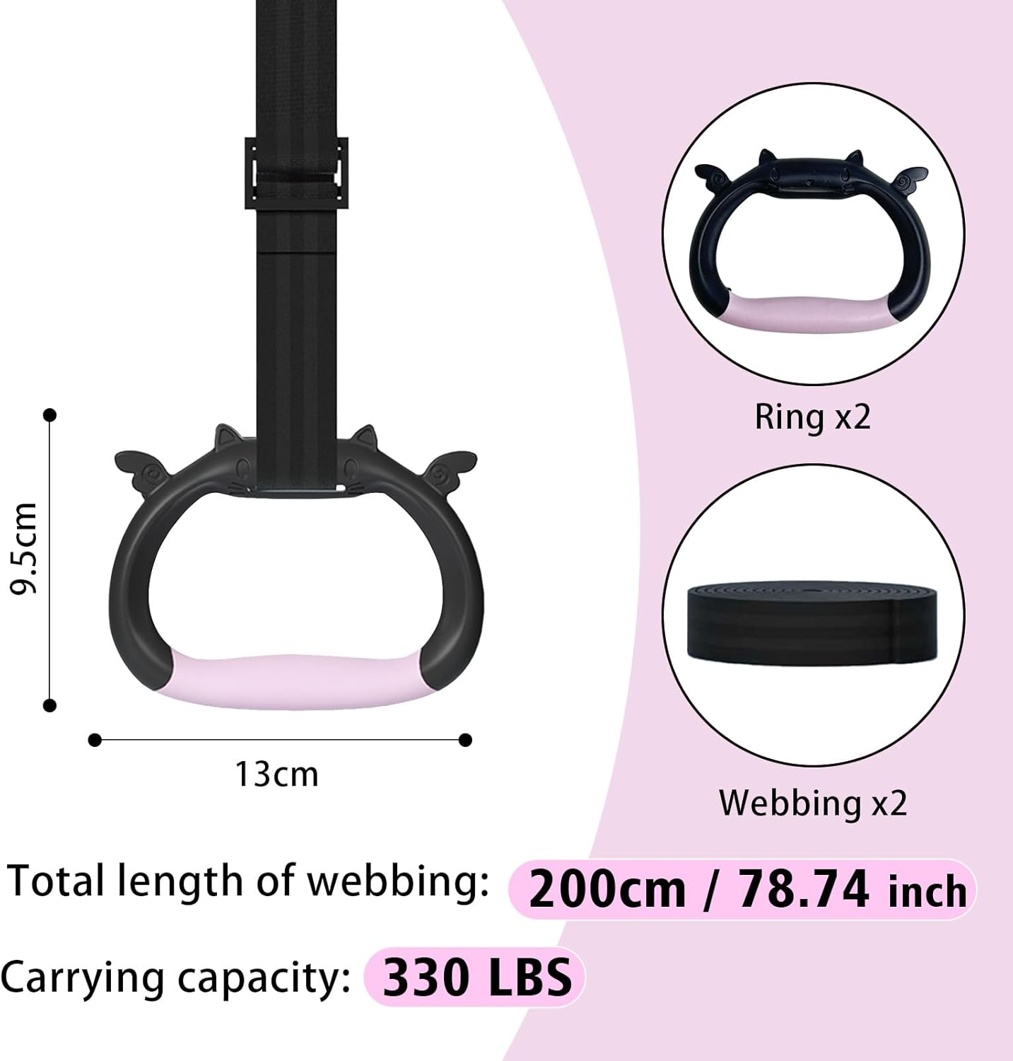 GDLPZM Gymnastic Rings — Detailed packaging of gymnastics rings