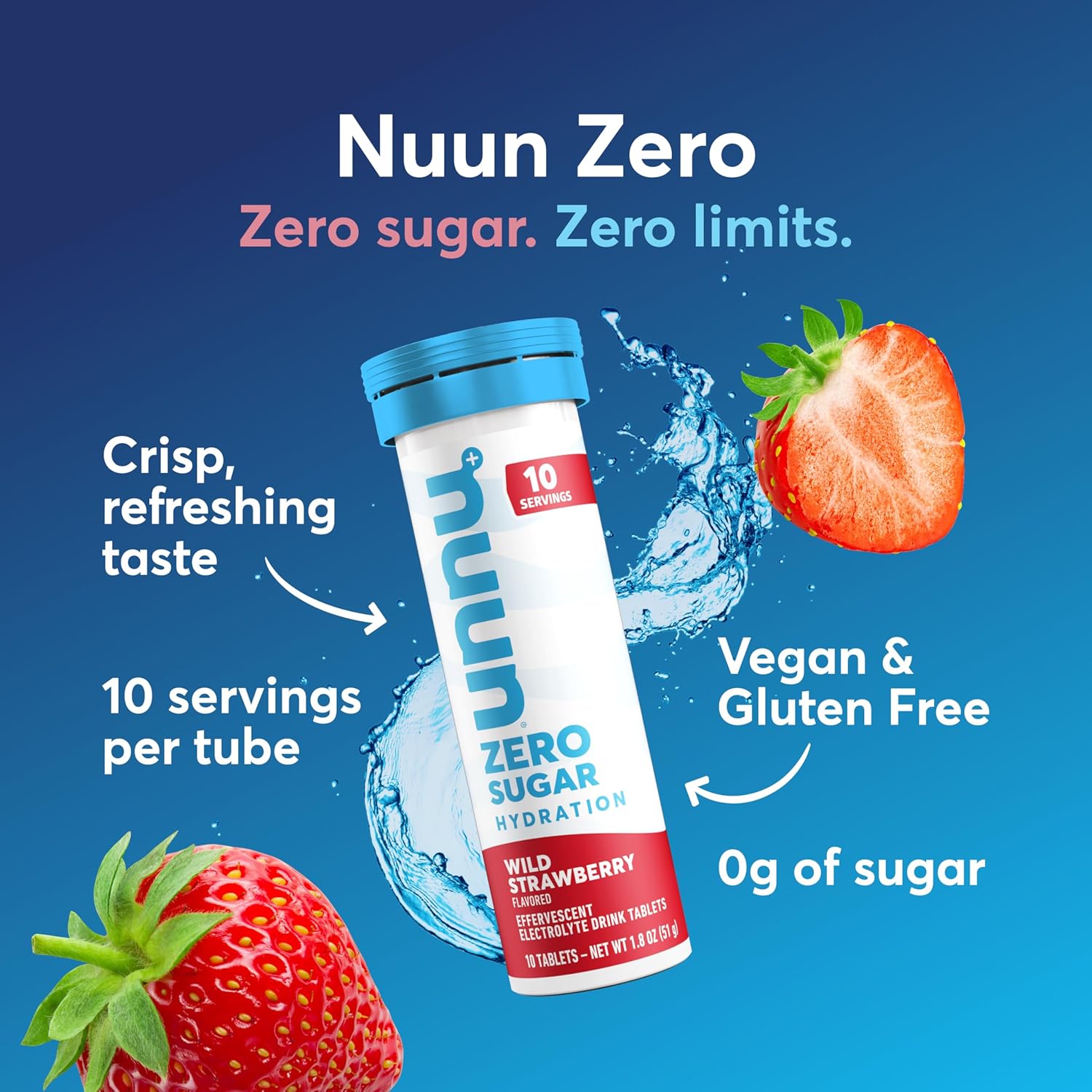 Nuun Zero Sugar Electrolyte Tablets — Zero Sugar Electrolytes