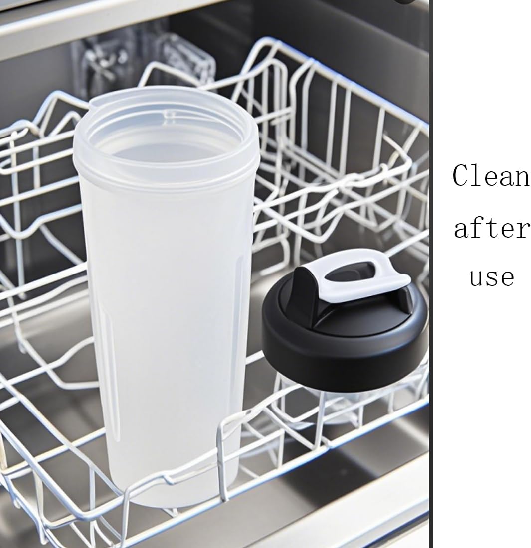 Otylzto 28oz Shaker Bottles (2-Pack) — Add stainless steel spring, can mix protein easily