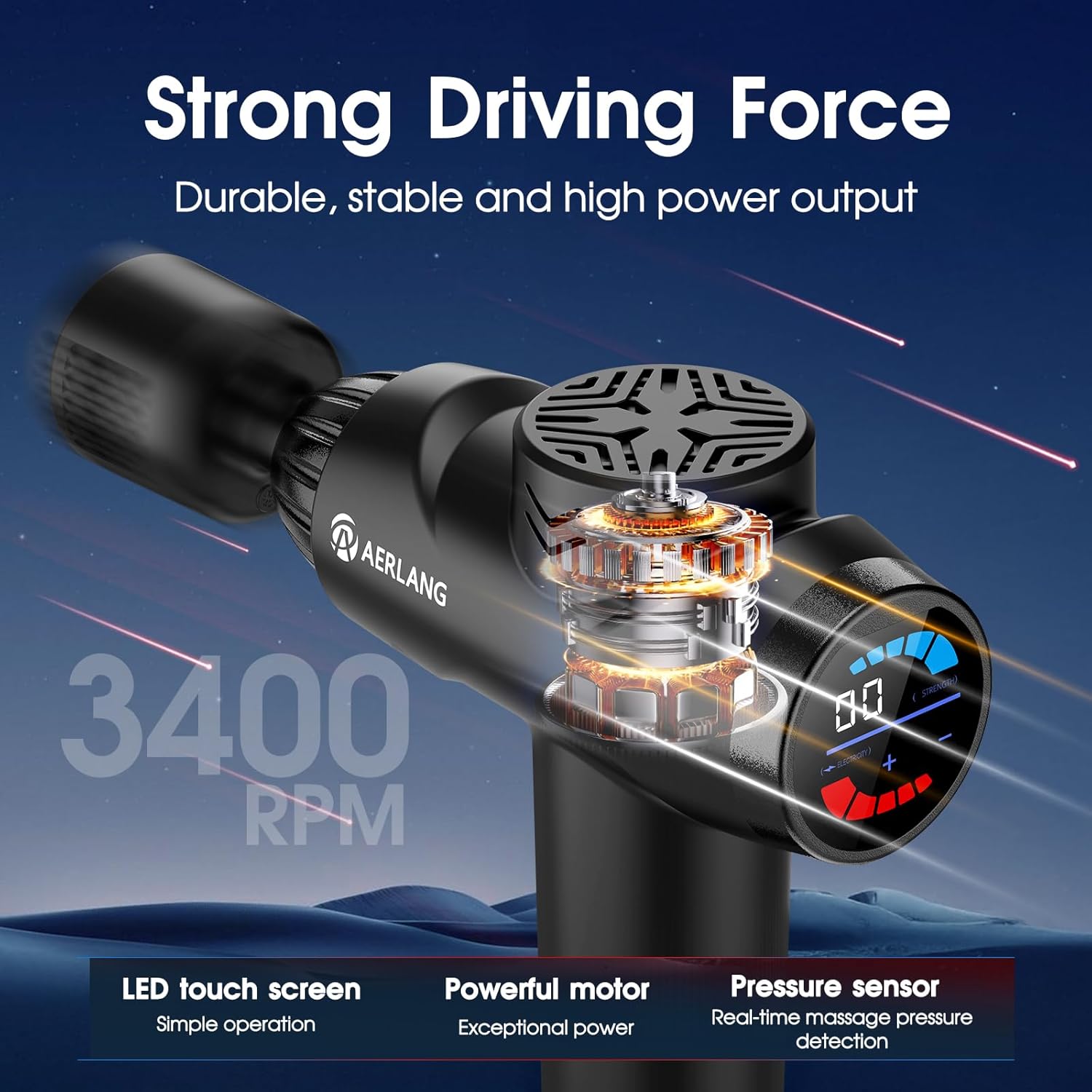 AERLANG Massage Gun (Heat & Cold) — Easy to Use