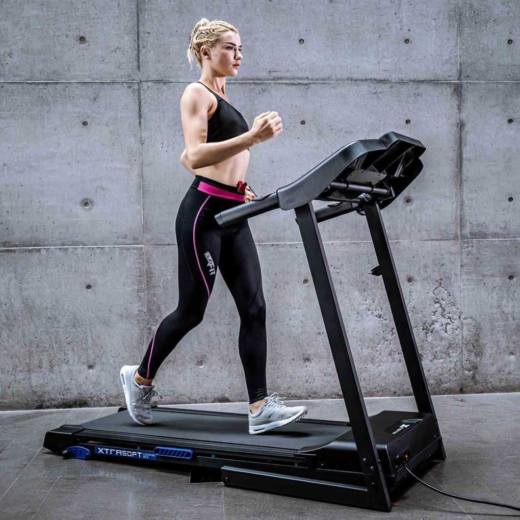 Xterra Fitness TRX1000 Treadmill — Heavy-duty steel frame and console crossbar are built