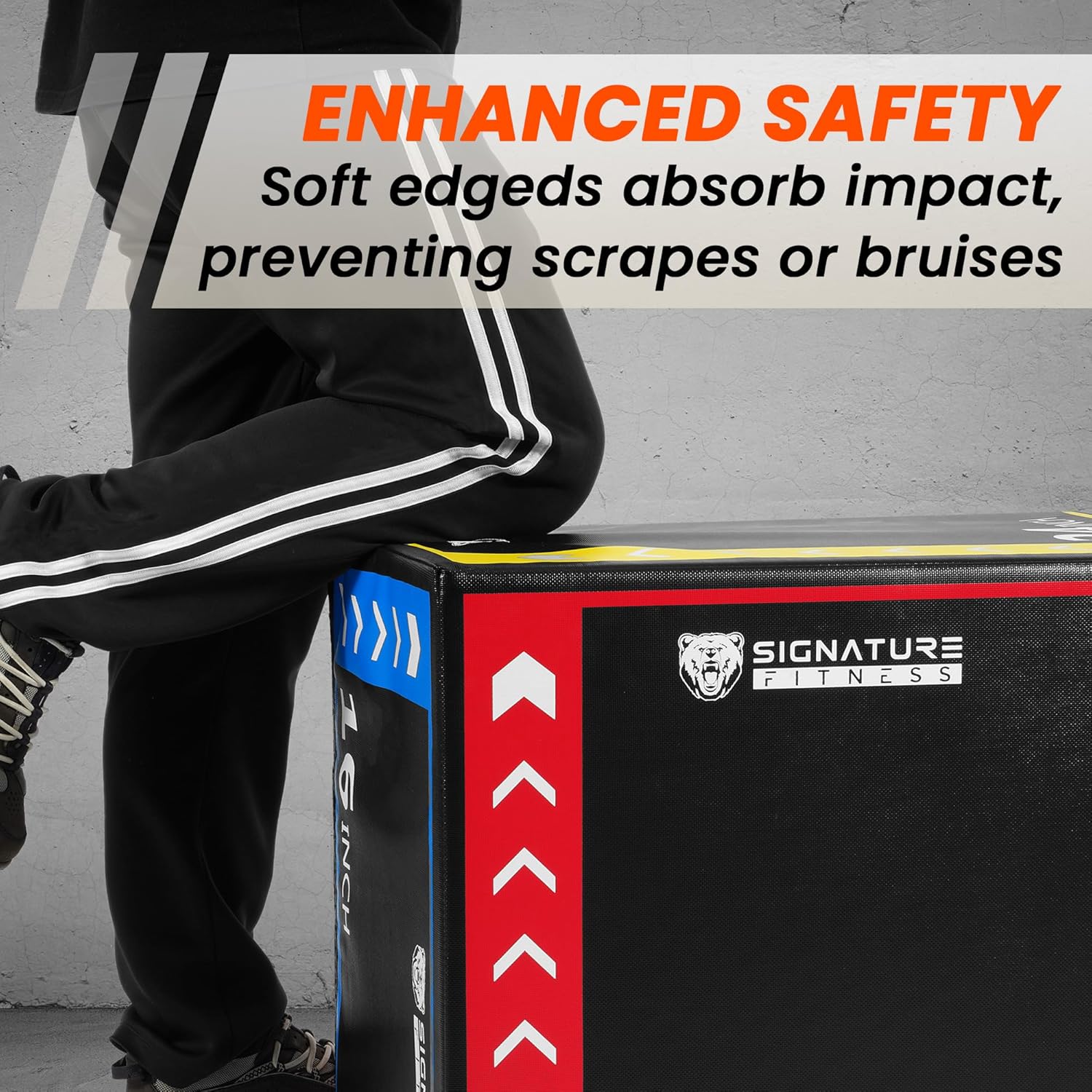 Fitvids 3-in-1 Foam Plyo Box — Anti-Slip Pvc Cover