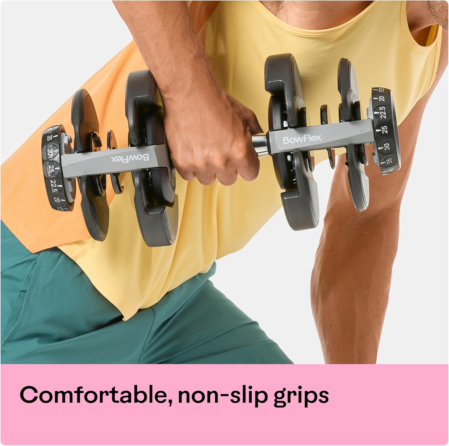 Bowflex SelectTech 552 V2 — Comfortable Grip