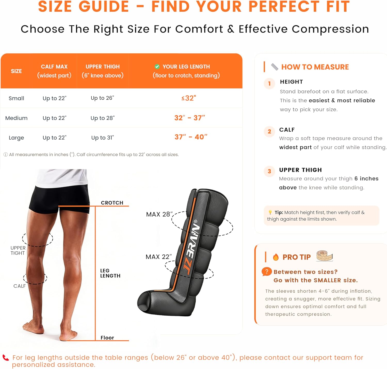 JZBRAIN Leg Recovery Boots — 3-Level Heat Therapy – Targeted Comfort from Foot to Thigh
