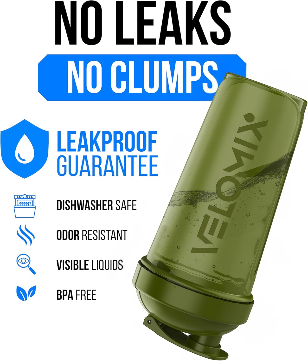 VELOMIX 18oz Shaker Bottles (3-Pack) — PREMIUM QUALITY, SMART PRICE - Experience unmatched craftsmanship