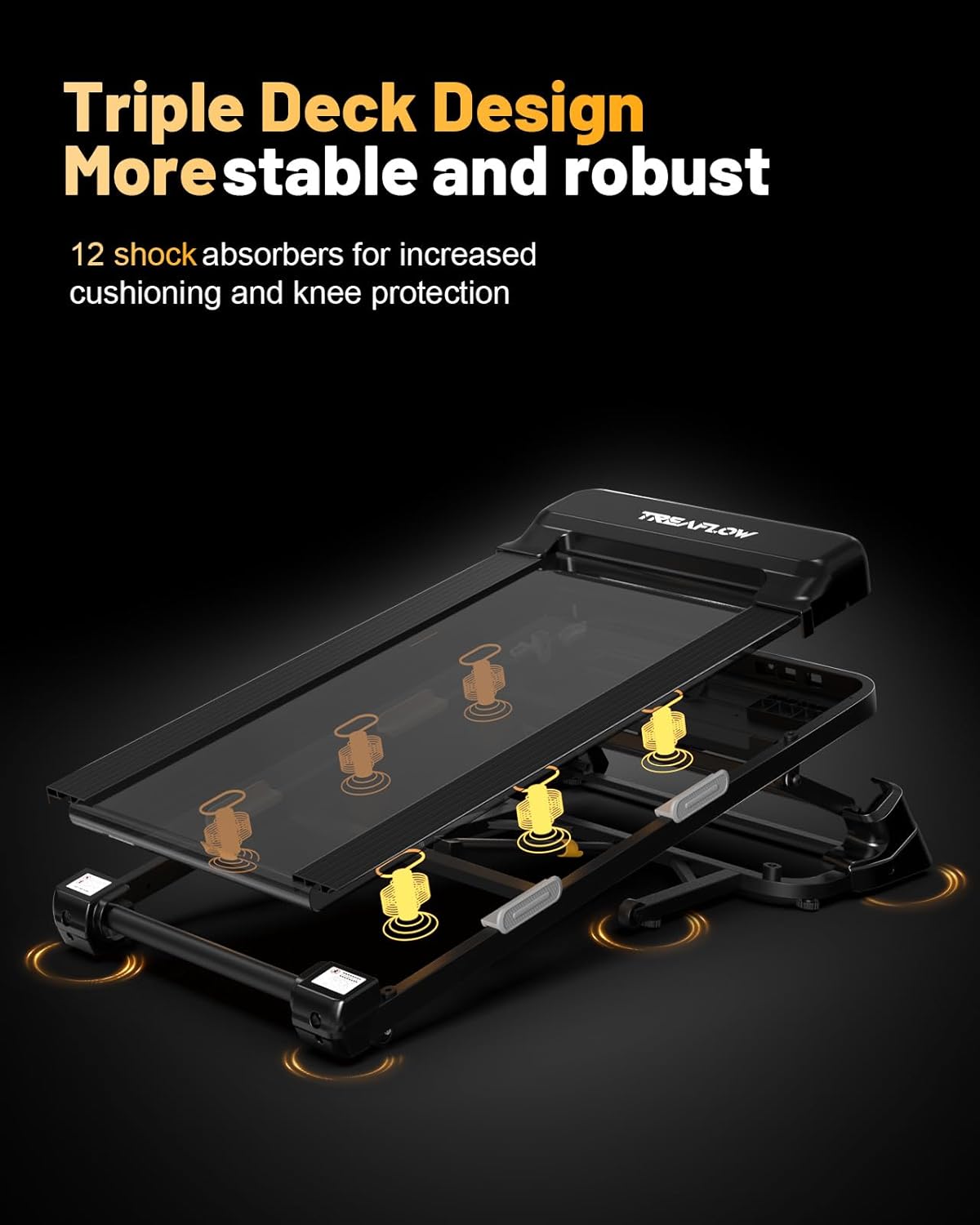 TREAFLOW Auto-Incline Treadmill — Professional-Grade Speed ​​- 10MPH