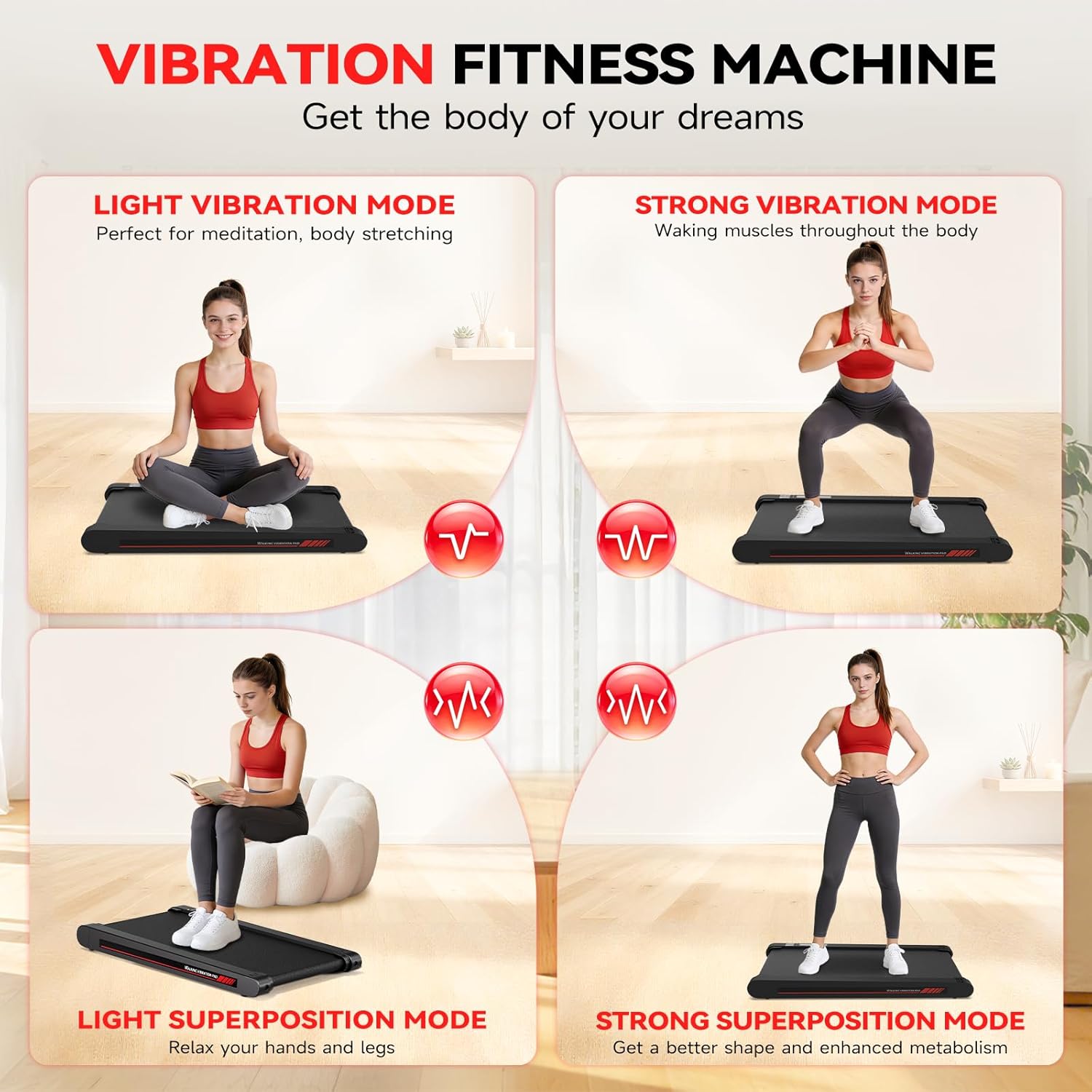 Freepi Vibration Walking Pad — Powerful & Quiet Motor